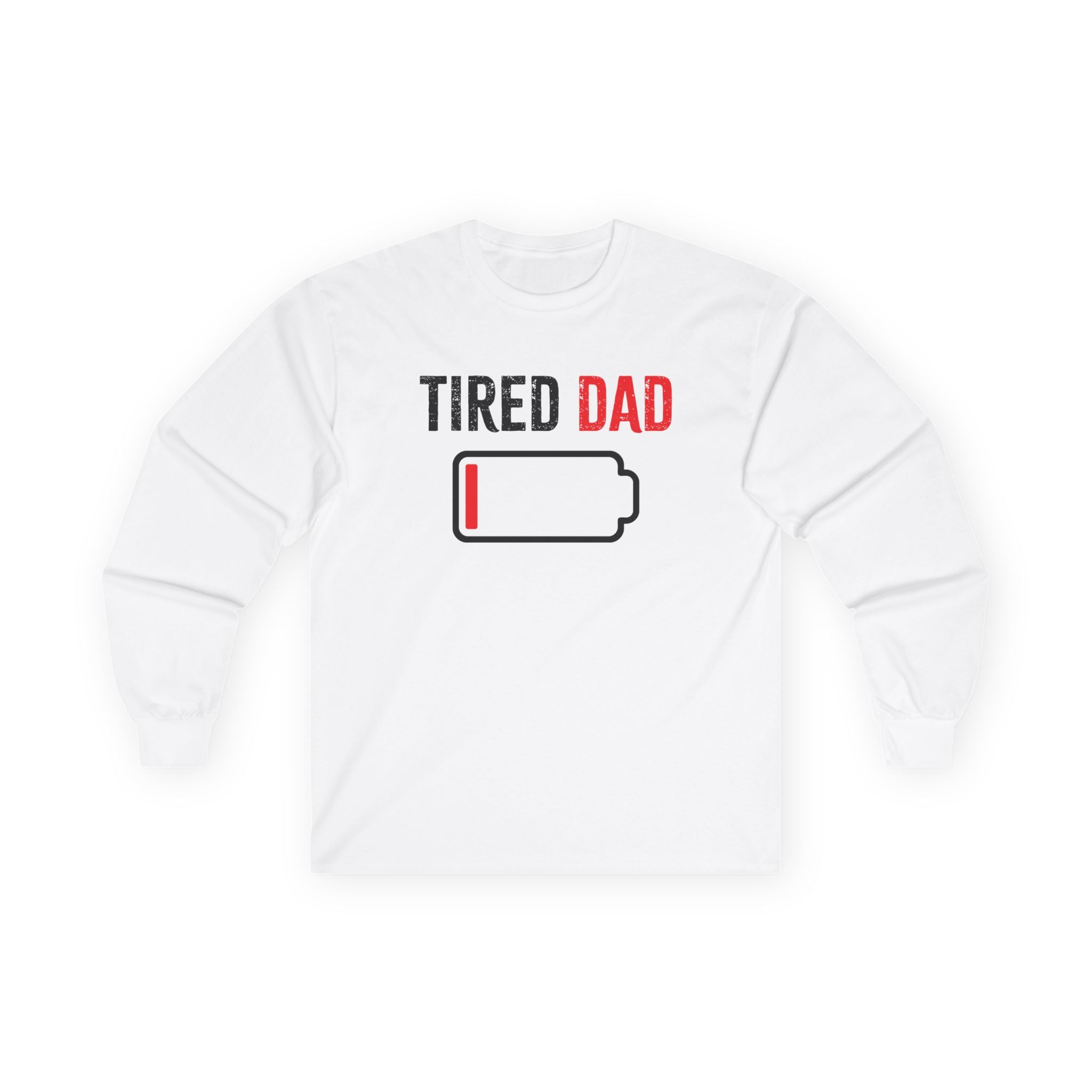 Dad Long Sleeve Tee - Tired Dad | Long - sleeve by atgodanddesigns