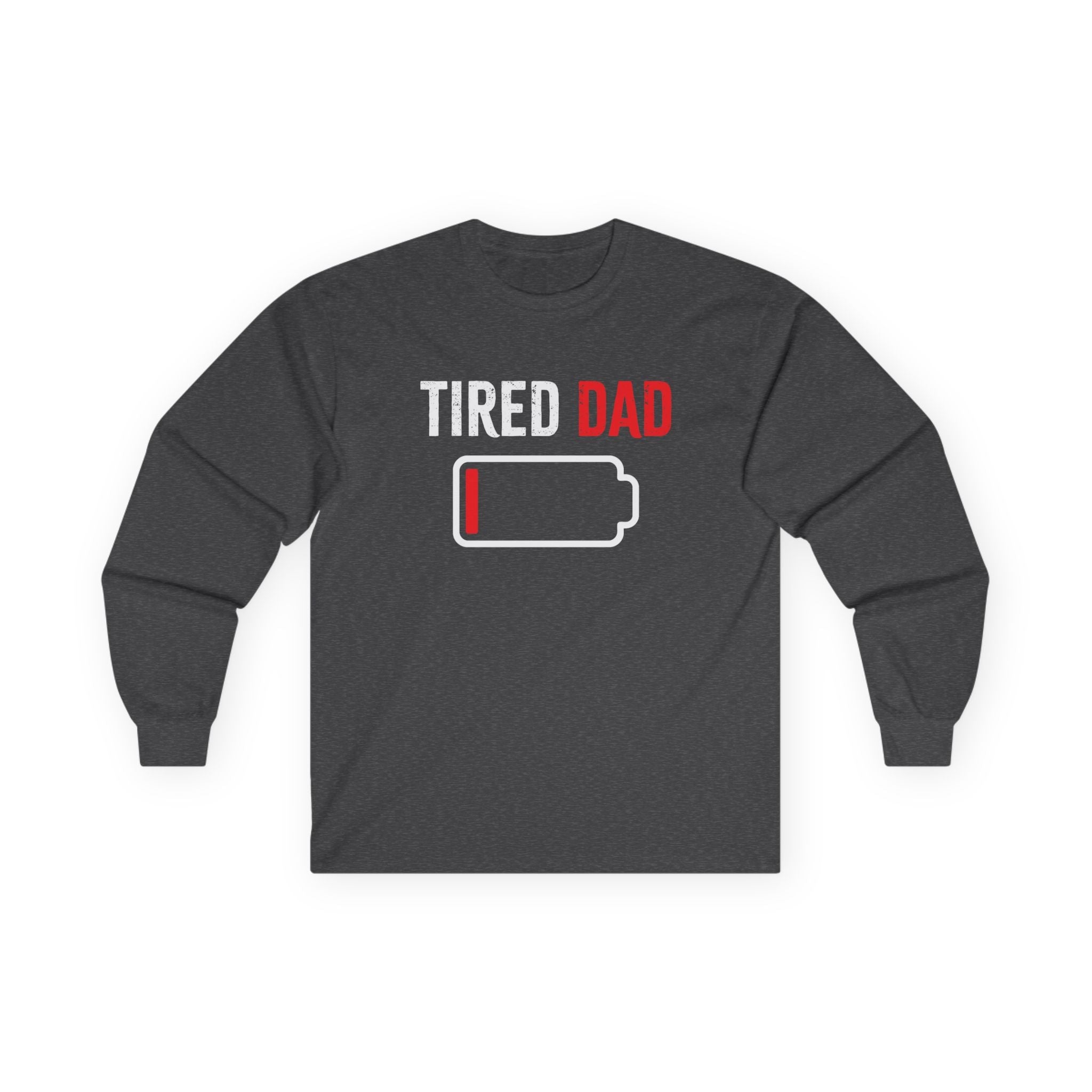 Dad Long Sleeve Tee - Tired Dad | Long - sleeve by atgodanddesigns