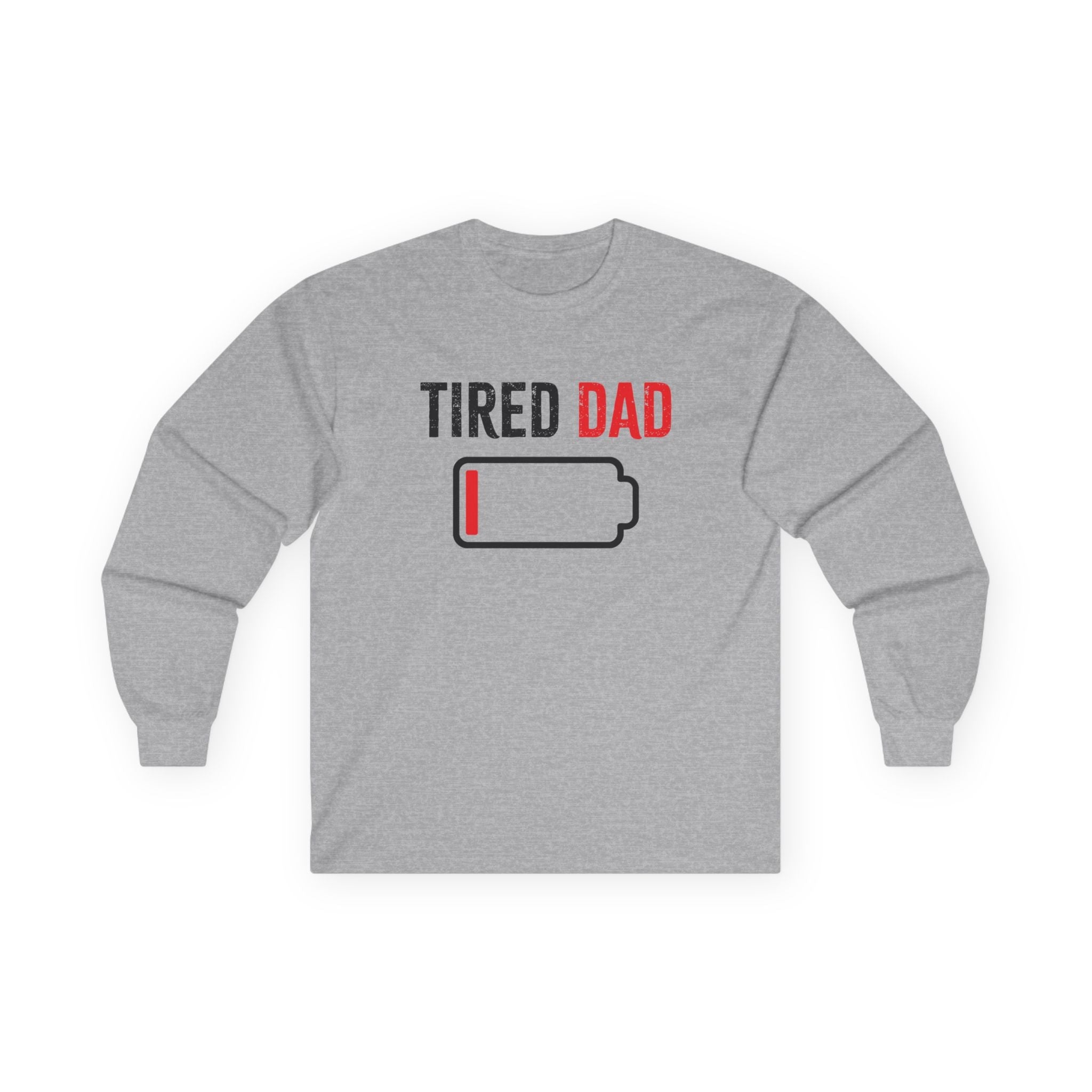 Dad Long Sleeve Tee - Tired Dad | Long - sleeve by atgodanddesigns
