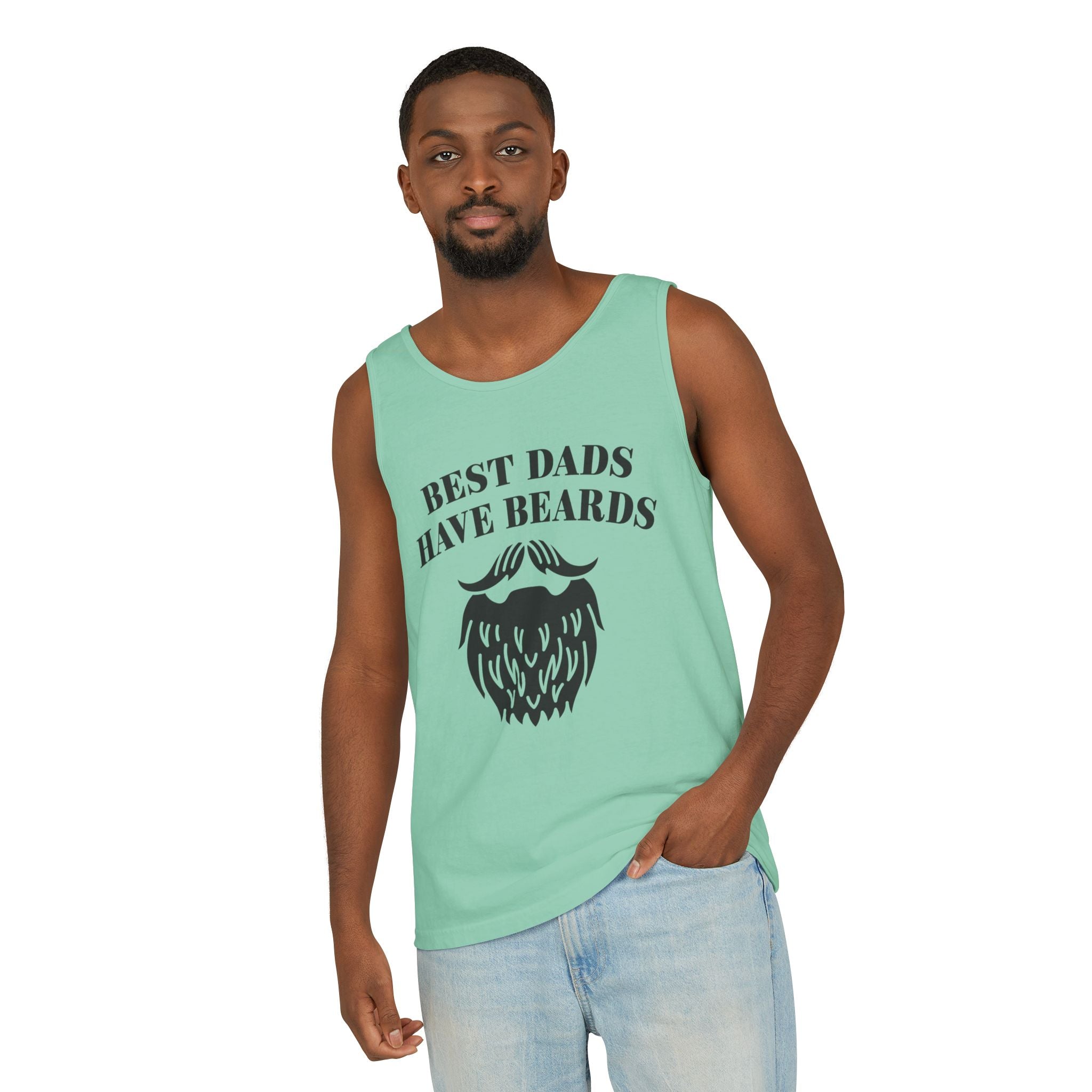 Dad Tank Top - Best Dads Have Beards | Tank Top by atgodanddesigns