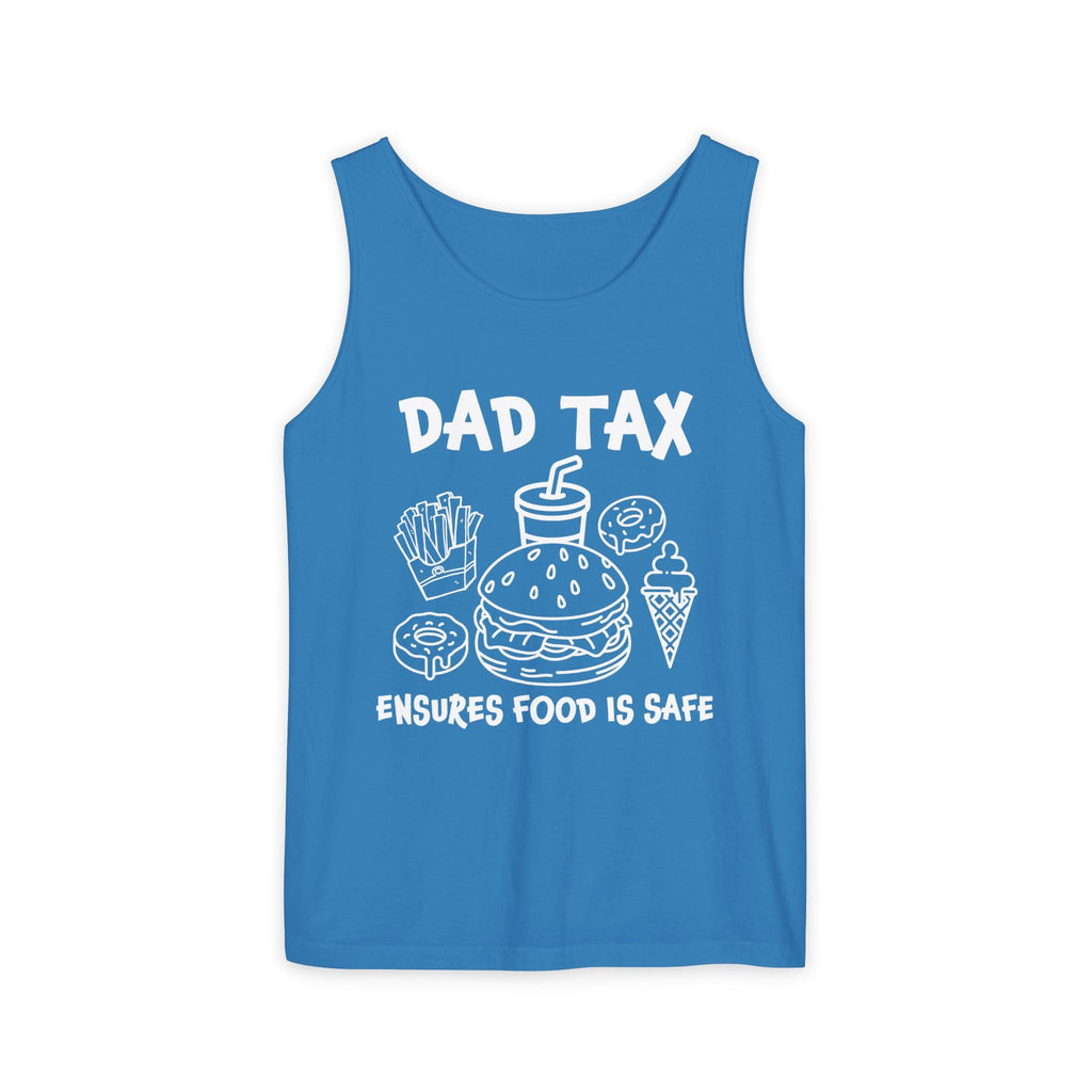 Dad Tank Top - Dad Tax Ensures Food Is Safe | Tank Top by atgodanddesigns