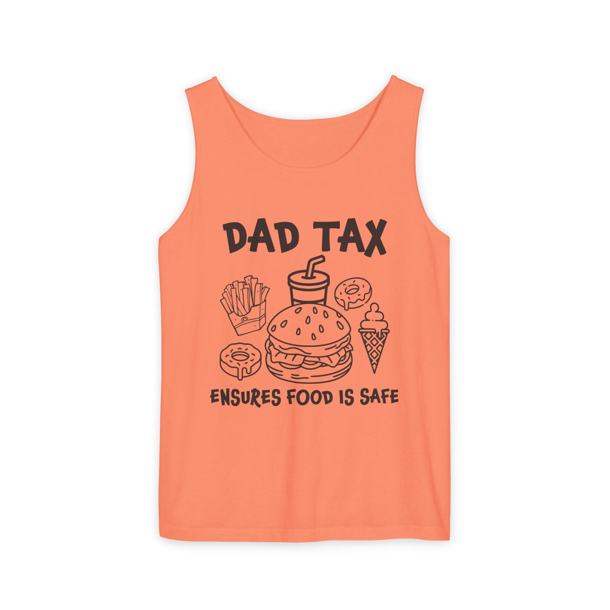 Dad Tank Top - Dad Tax Ensures Food Is Safe | Tank Top by atgodanddesigns