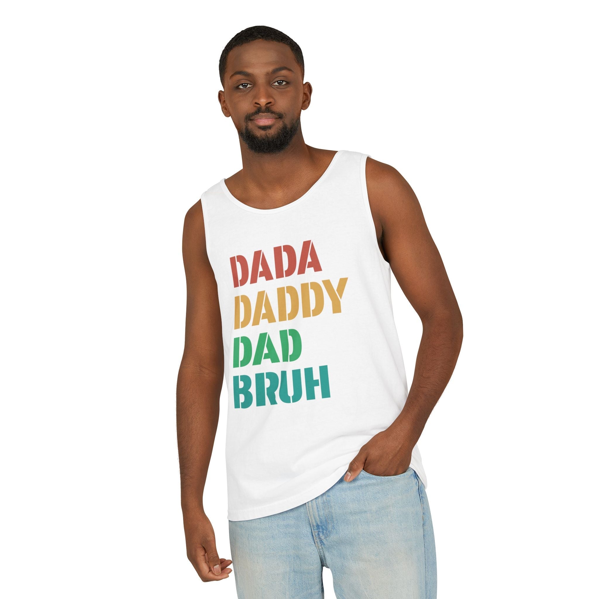 Dad Tank Top - Dada Daddy Dad Bruh | Tank Top by atgodanddesigns