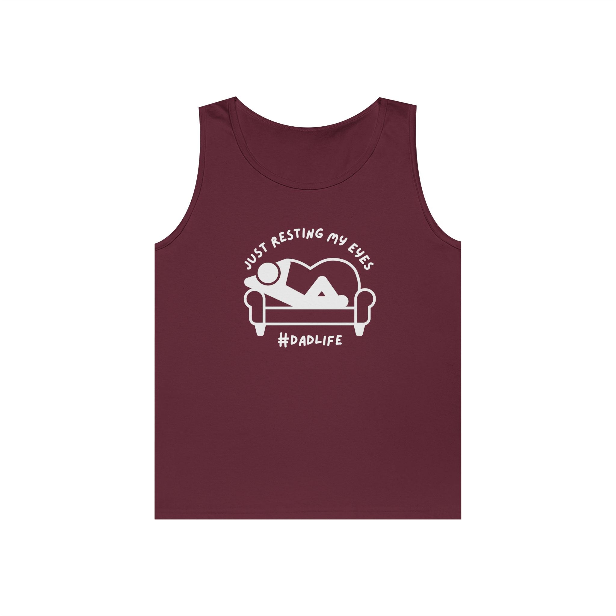 Dad Tank Top - Just Resting My Eyes  Dad Life | Tank Top by atgodanddesigns