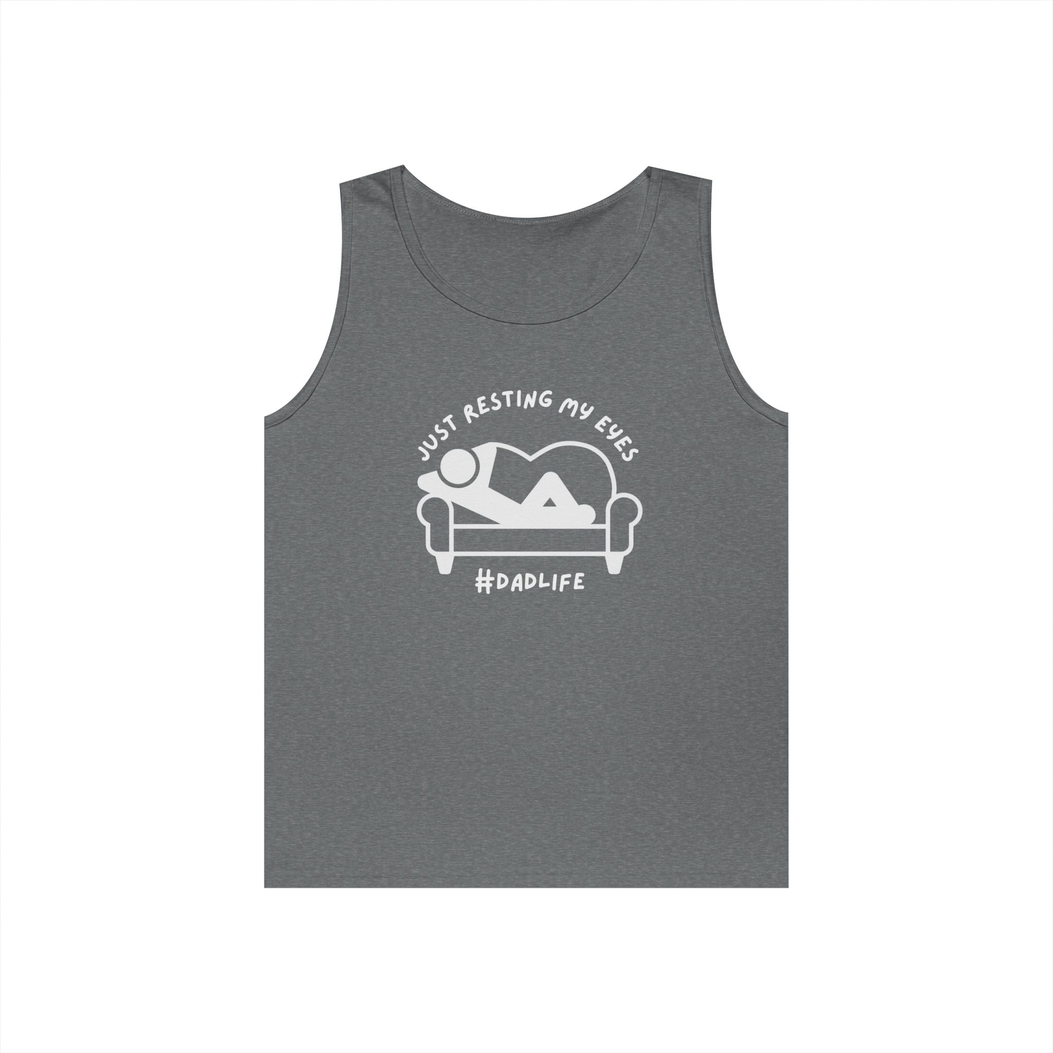 Dad Tank Top - Just Resting My Eyes  Dad Life | Tank Top by atgodanddesigns