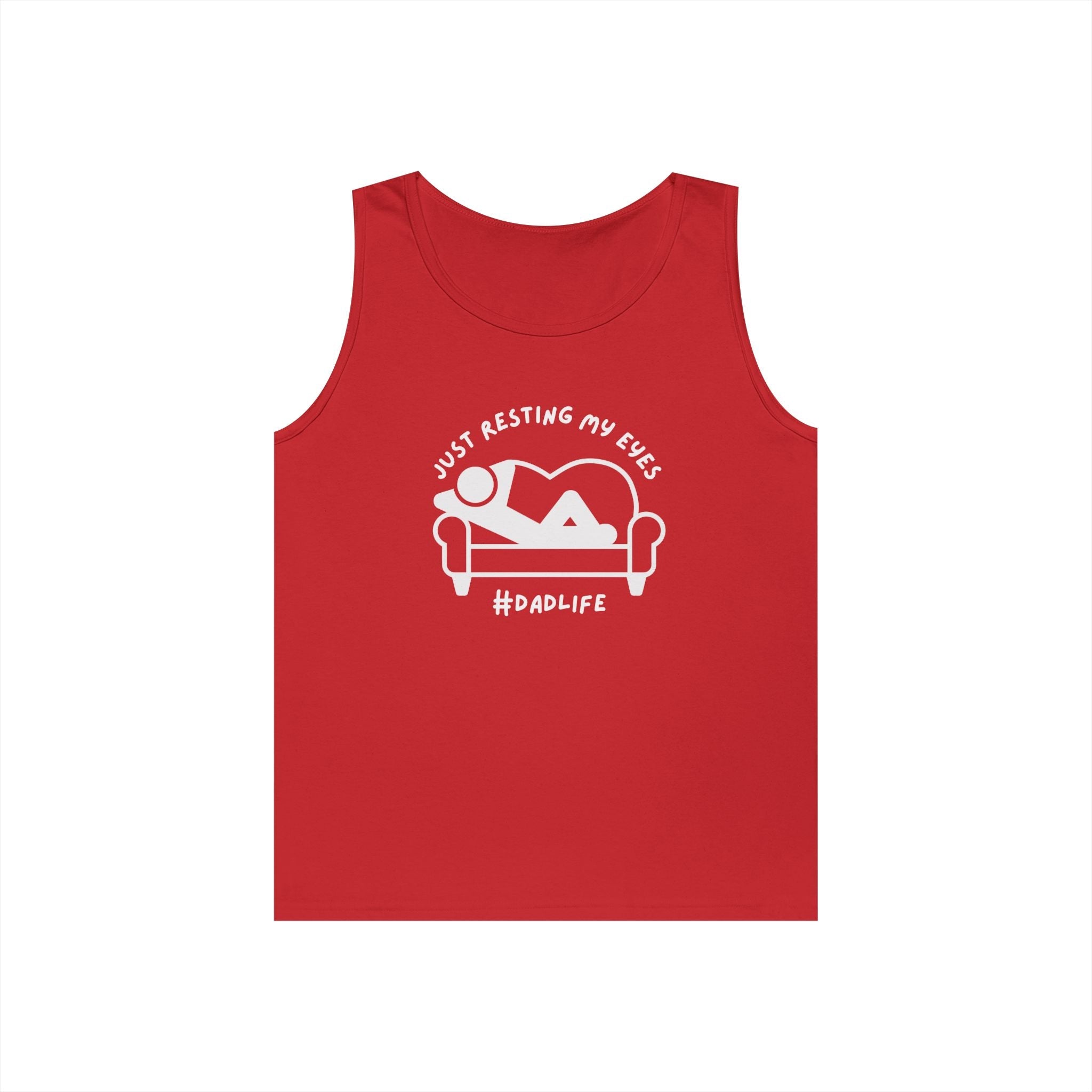 Dad Tank Top - Just Resting My Eyes | Tank Top by atgodanddesigns