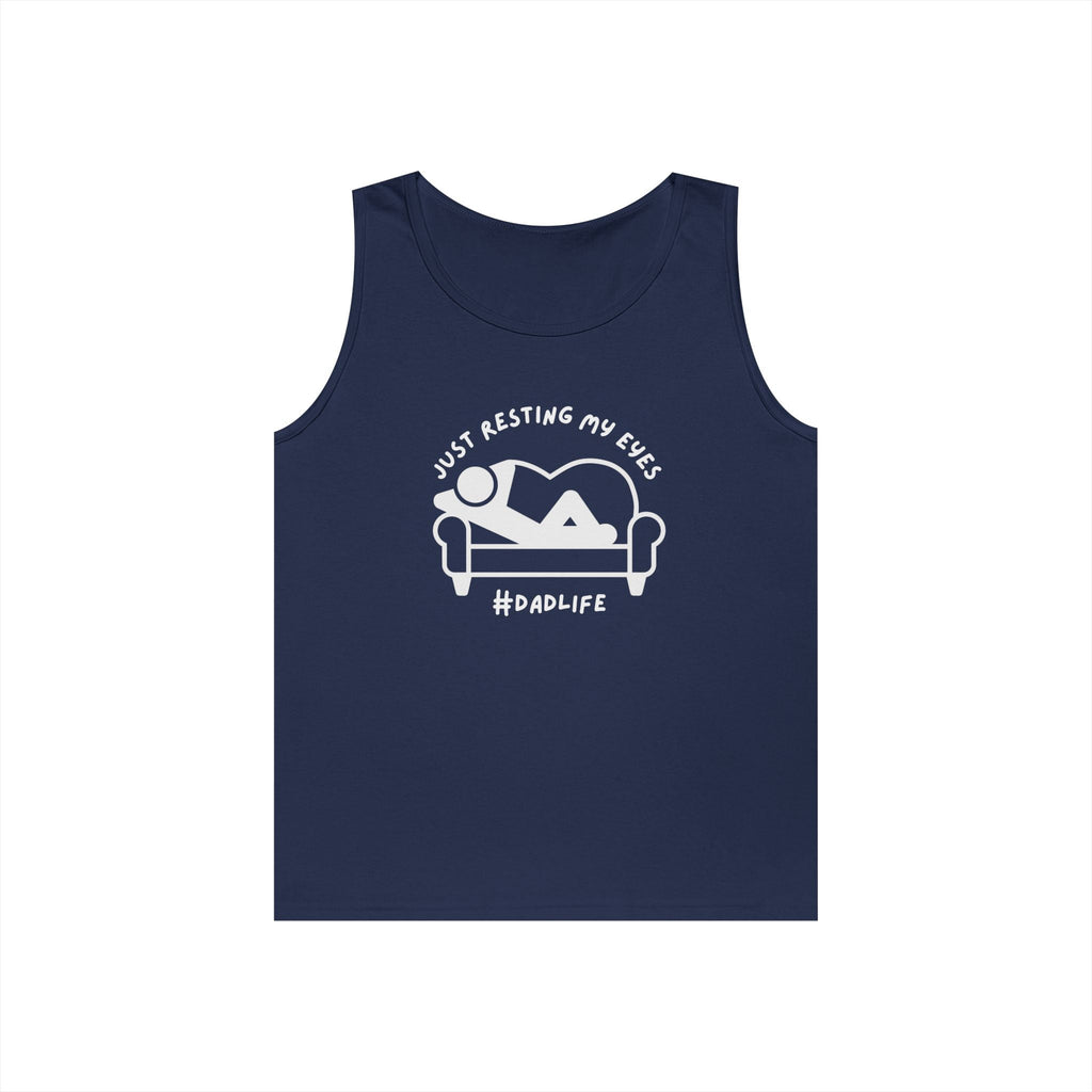 Dad Tank Top - Just Resting My Eyes | Tank Top by atgodanddesigns