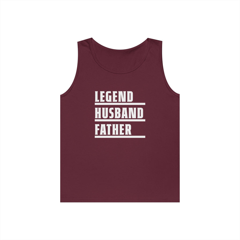 Dad Tank Top - Legend Husband Father | Tank Top by atgodanddesigns