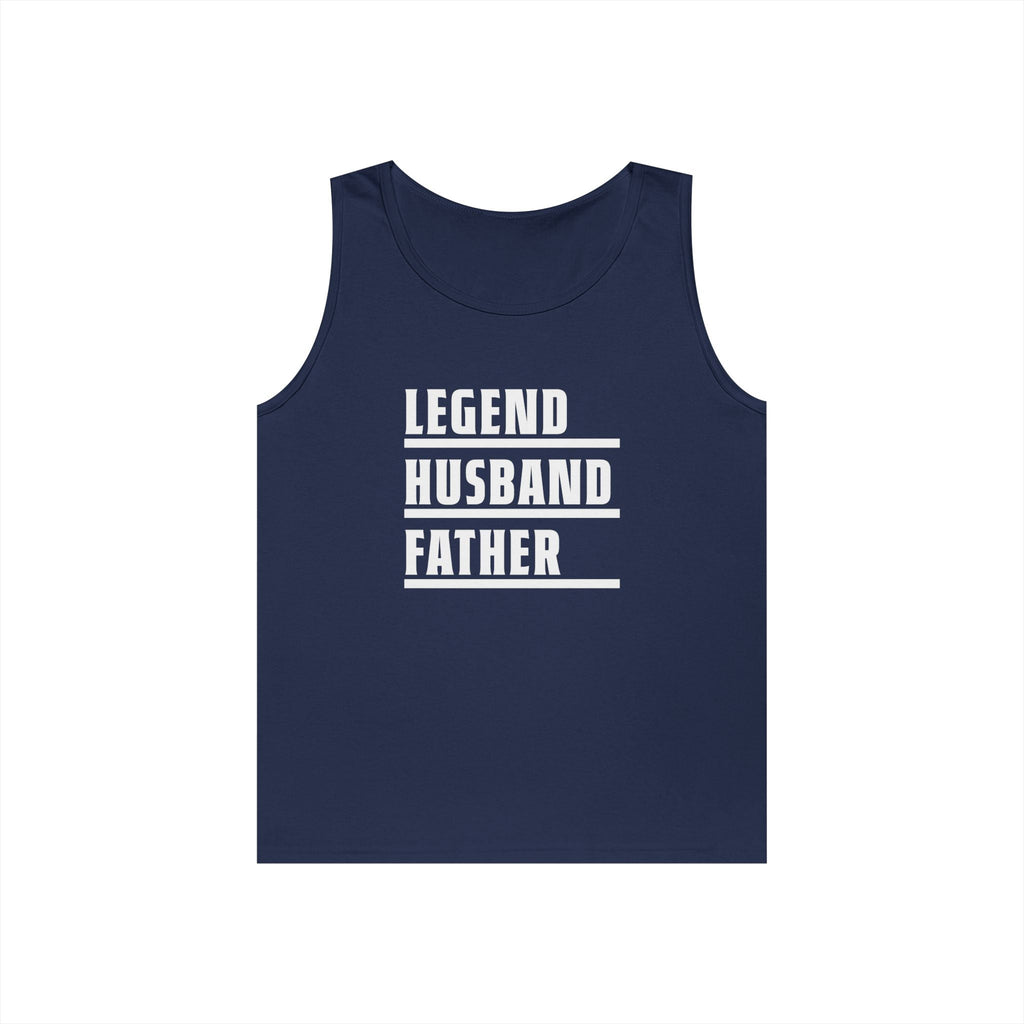 Dad Tank Top - Legend Husband Father | Tank Top by atgodanddesigns