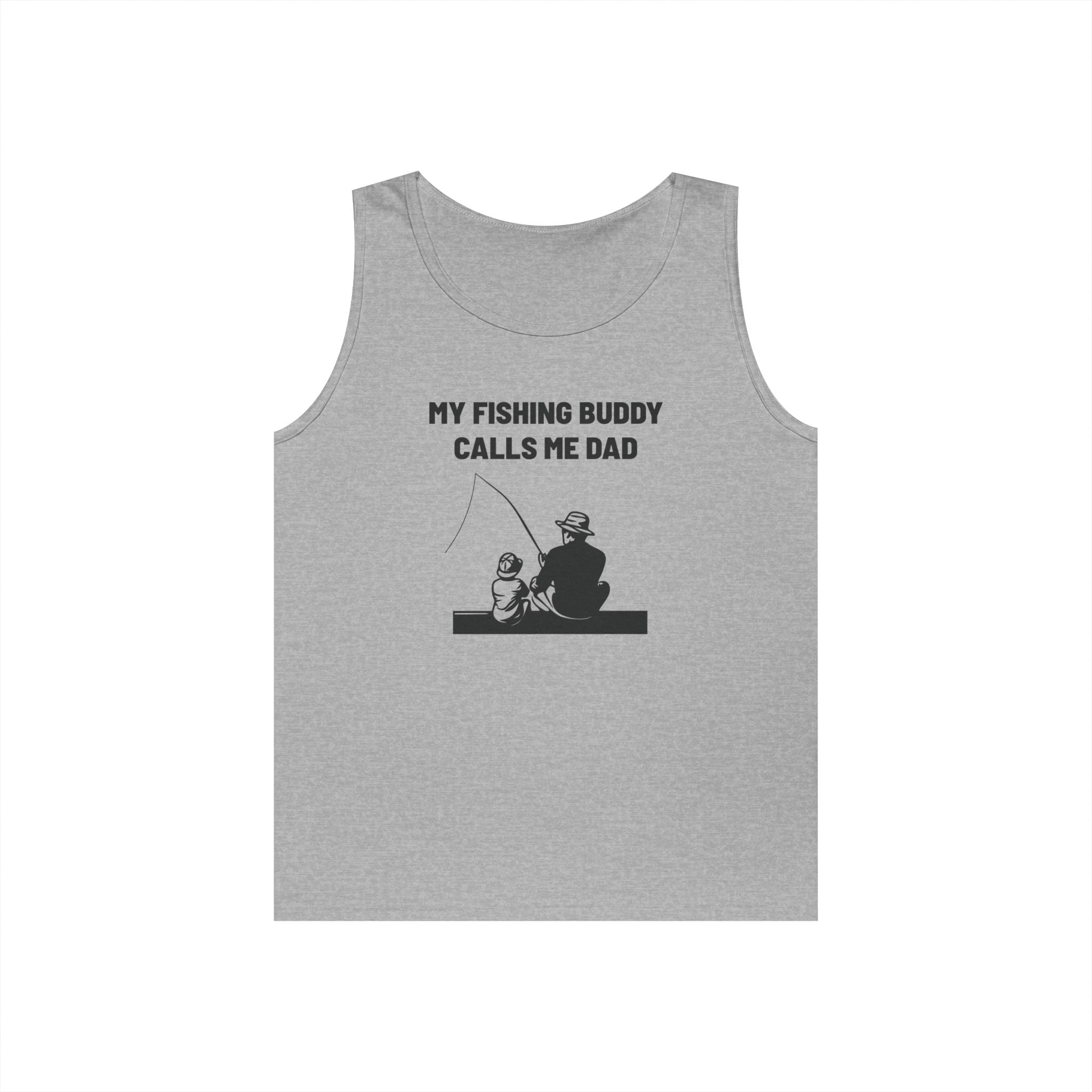 Dad Tank Top - My Fishing Buddy Calls Me Dad | Tank Top by atgodanddesigns