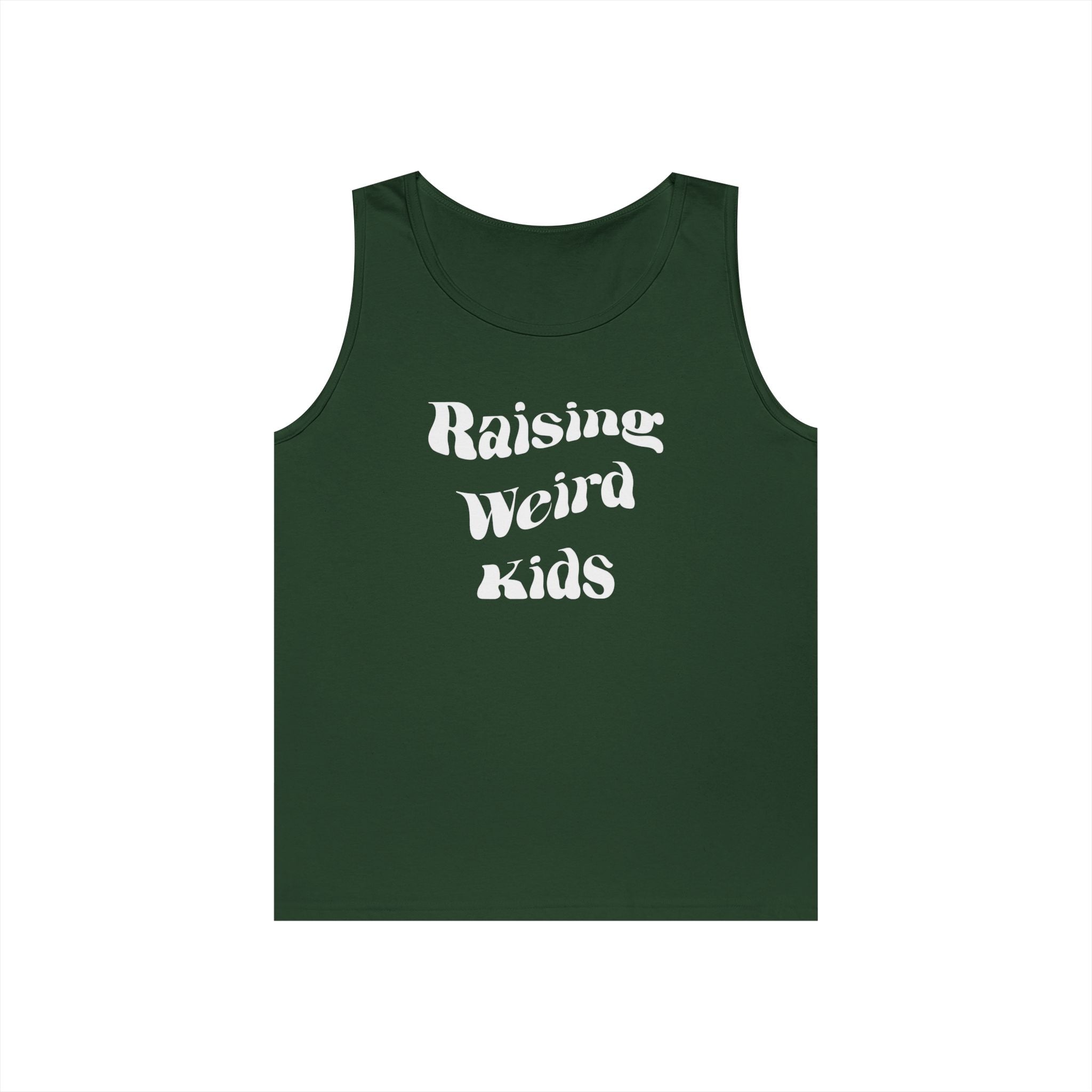Dad Tank Top - Raising Weird Kids | Tank Top by atgodanddesigns