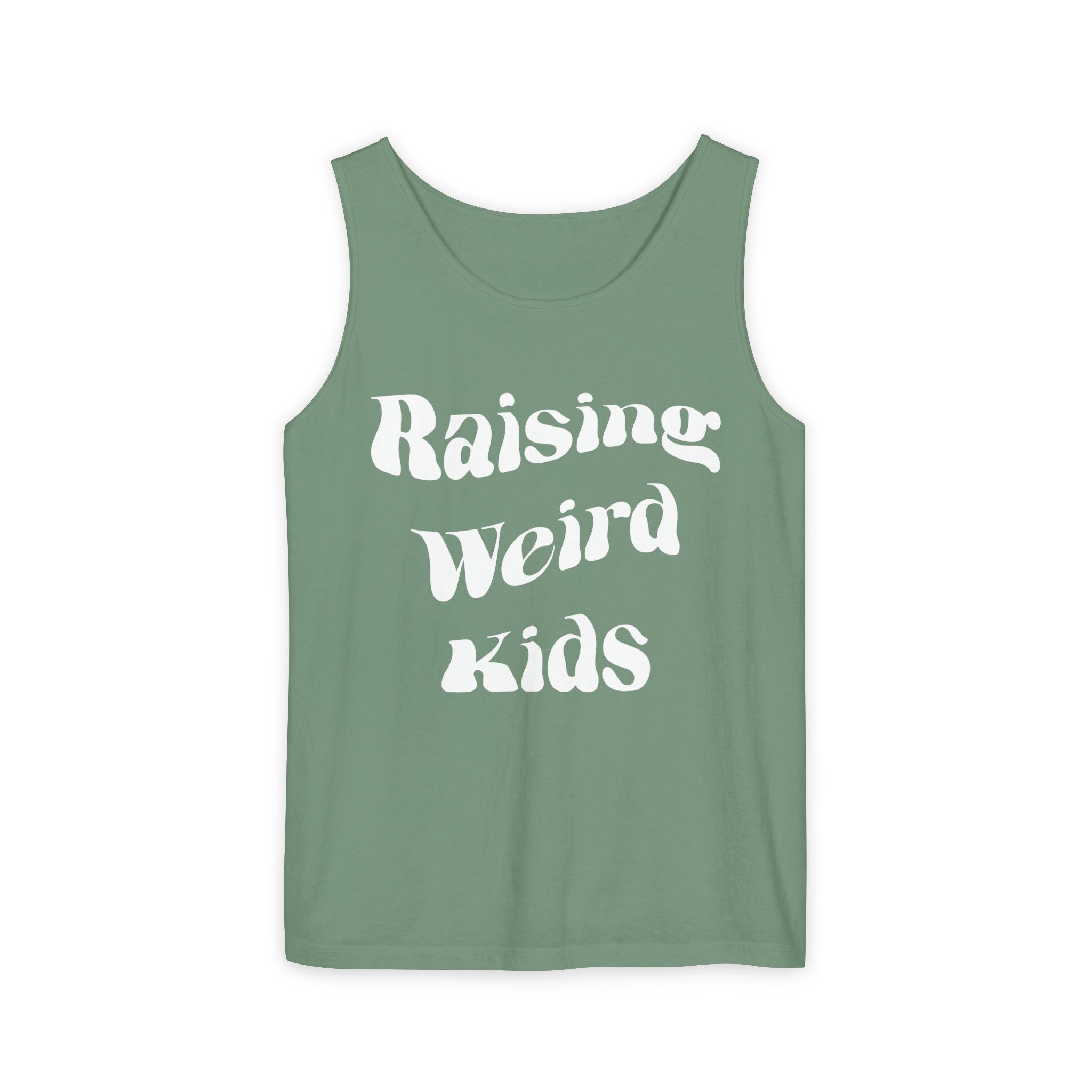 Dad Tank Top - Raising Weird Kids | Tank Top by atgodanddesigns