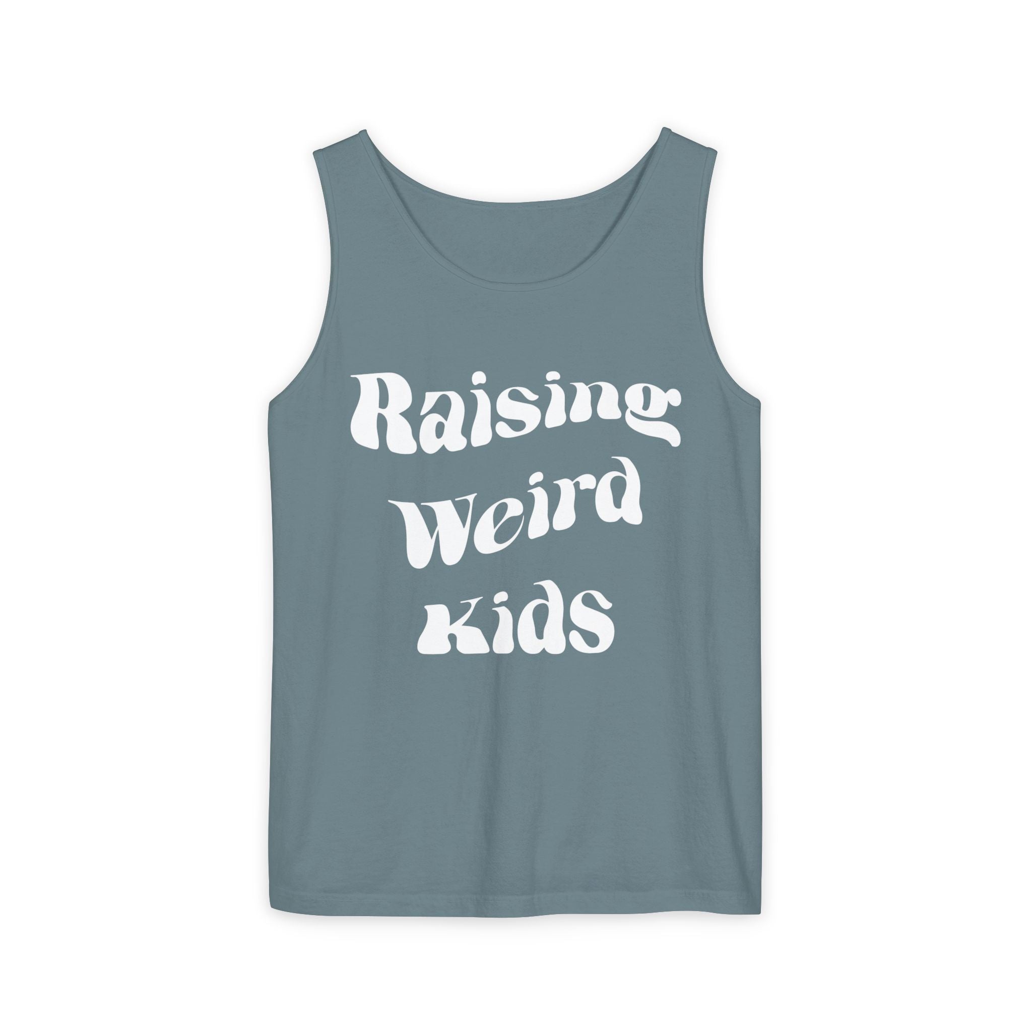 Dad Tank Top - Raising Weird Kids | Tank Top by atgodanddesigns