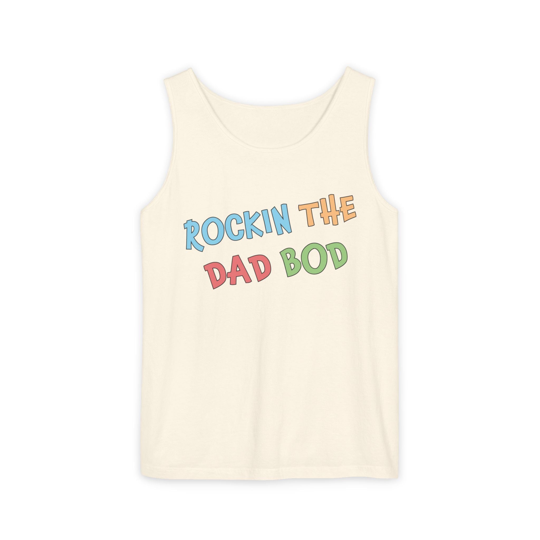 Dad Tank Top - Rockin The Dad Bod | Tank Top by atgodanddesigns