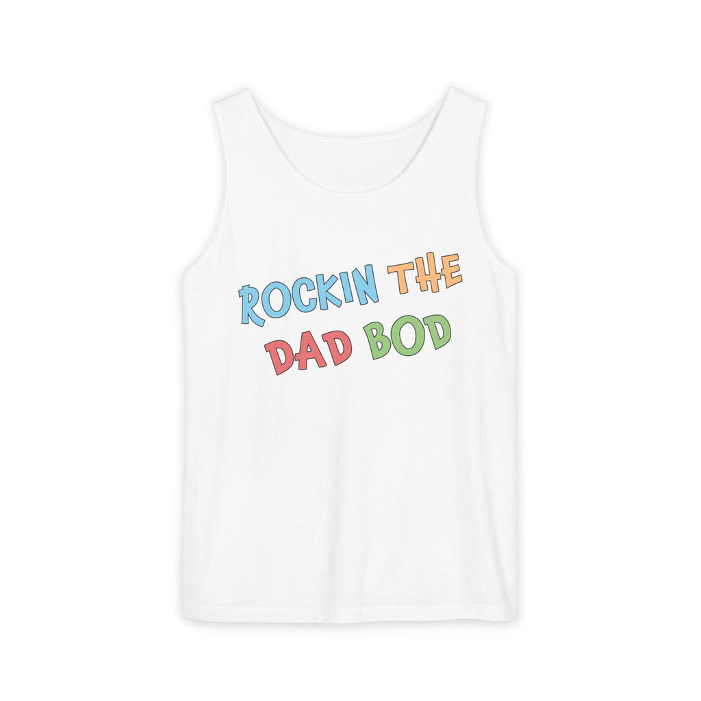 Dad Tank Top - Rockin The Dad Bod | Tank Top by atgodanddesigns