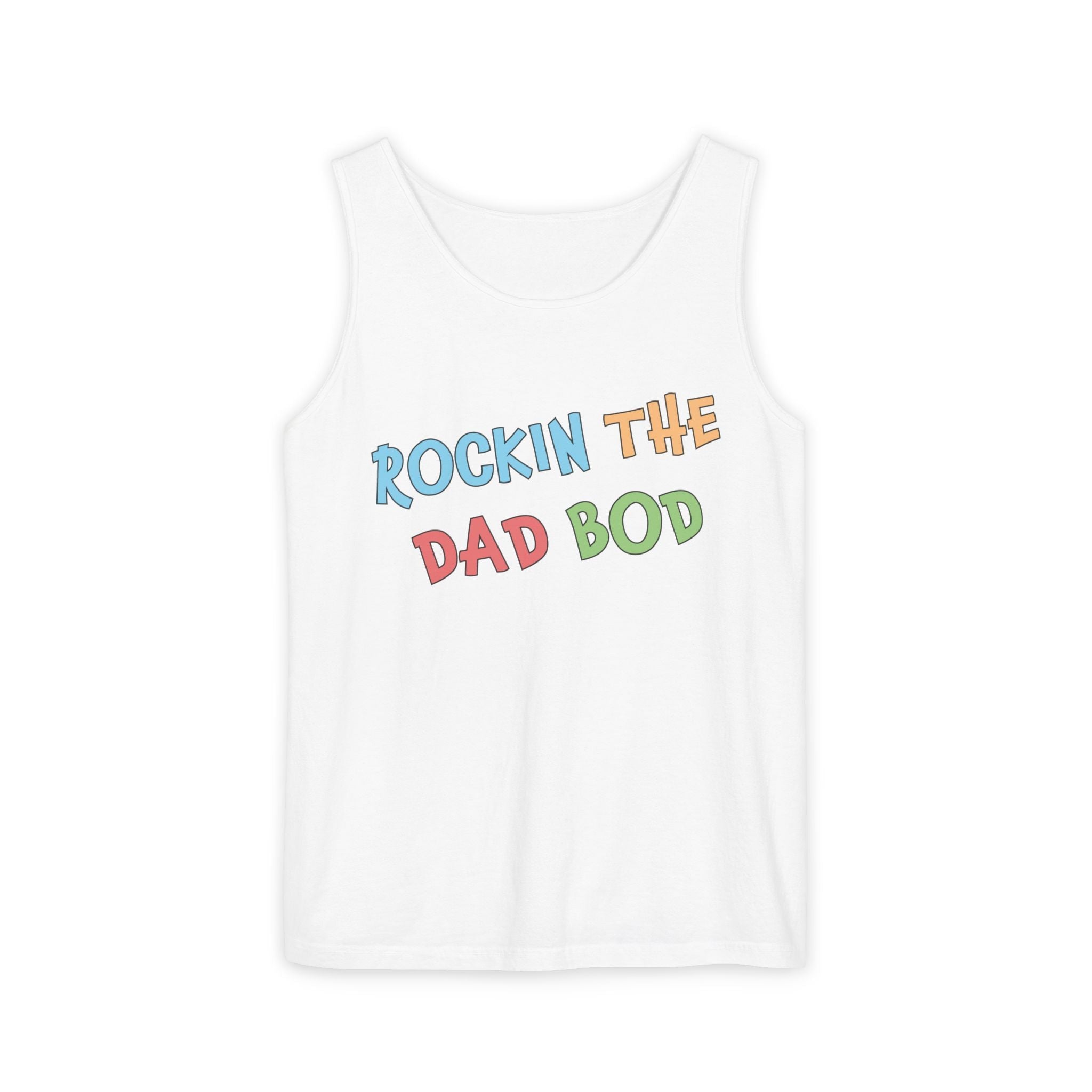 Dad Tank Top - Rockin The Dad Bod | Tank Top by atgodanddesigns