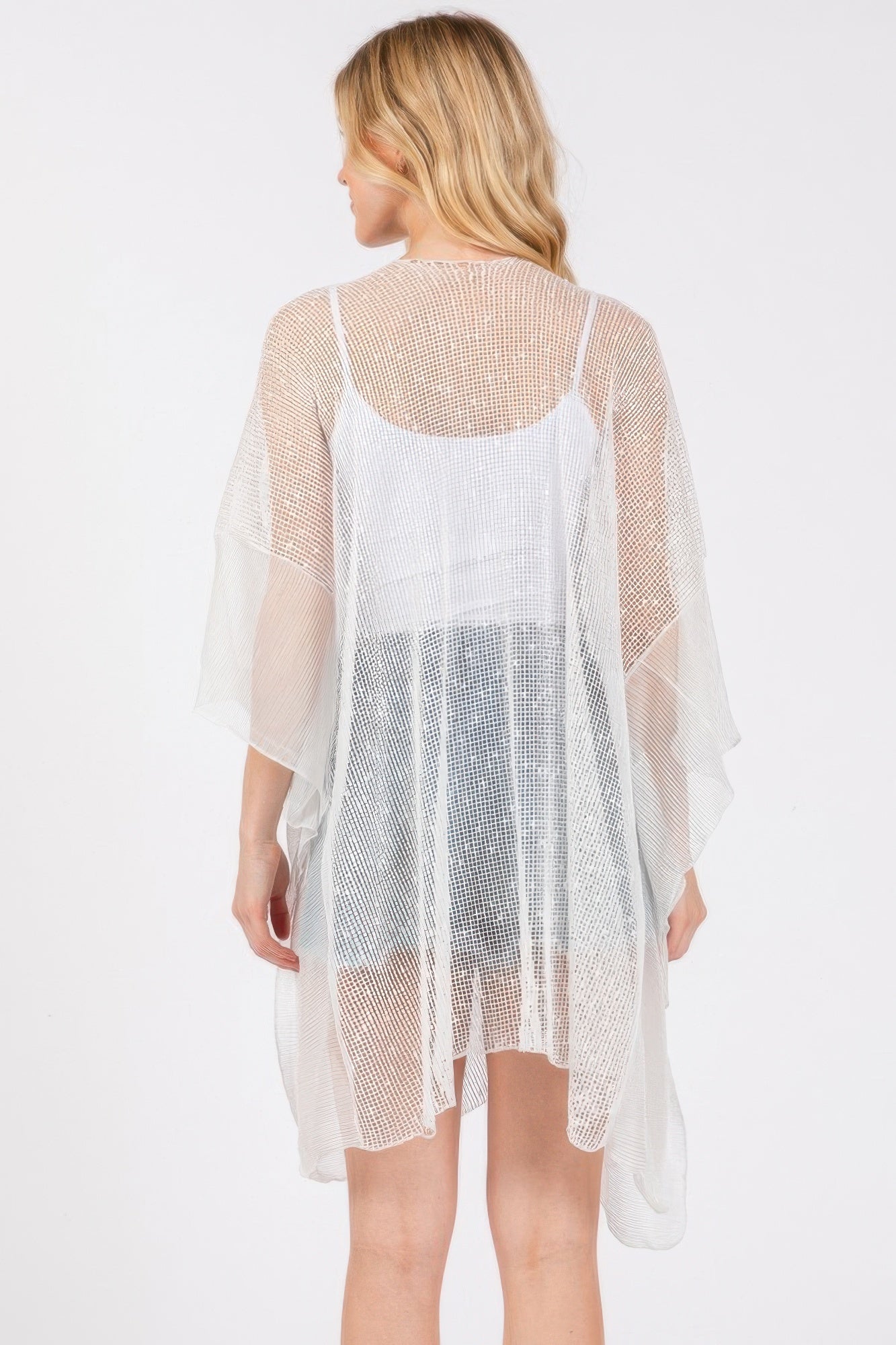 Embellished Sequin Mesh Cover Up | by atgodanddesigns
