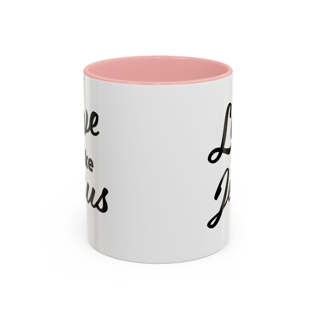 Faith Based Accent Coffee Mug (11oz, 15oz) - Love Like Jesus | Mug by atgodanddesigns