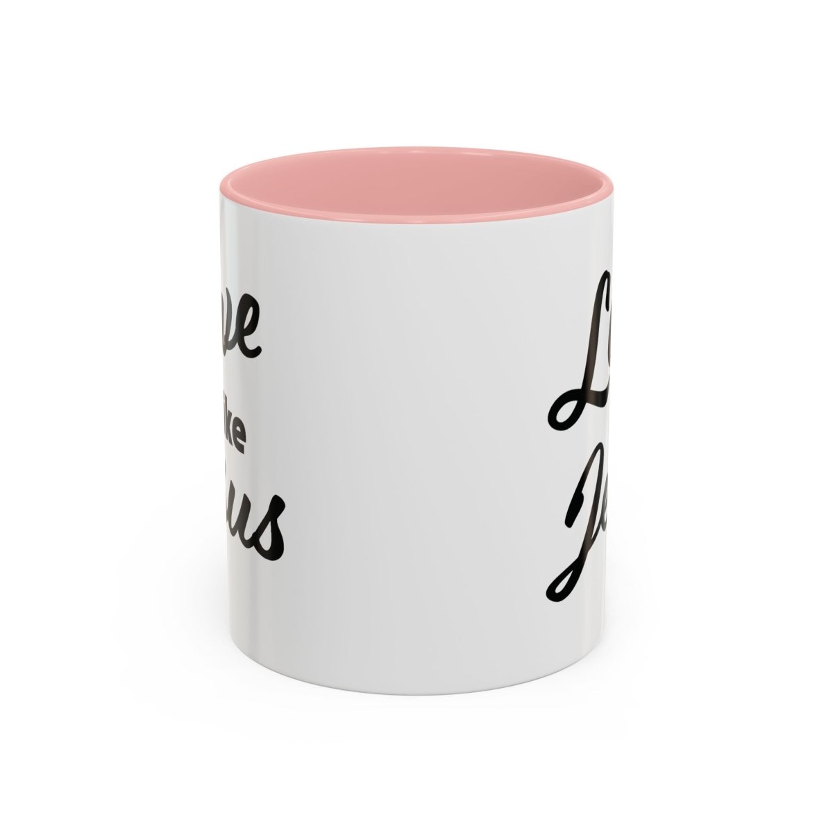 Faith Based Accent Coffee Mug (11oz, 15oz) - Love Like Jesus | Mug by atgodanddesigns