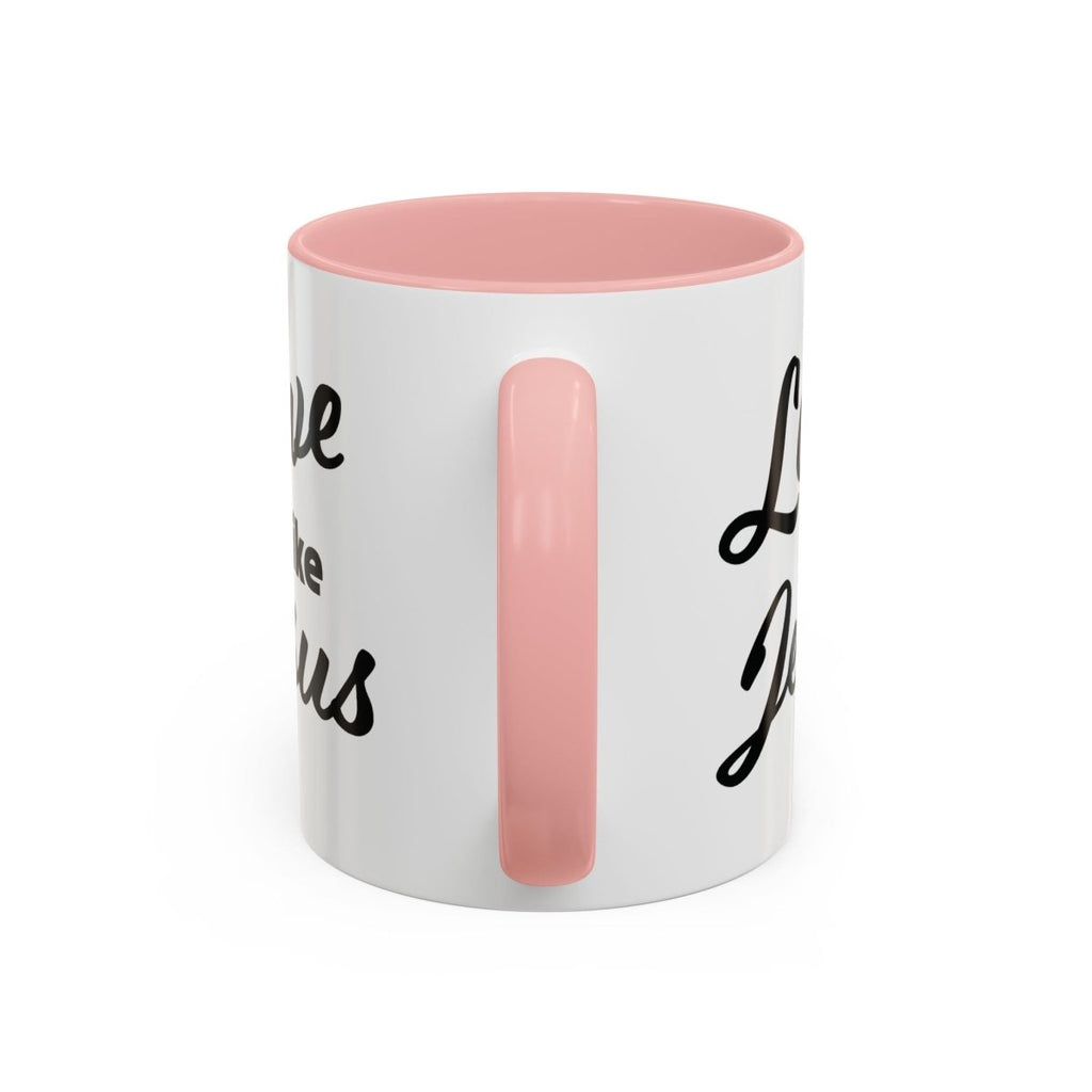 Faith Based Accent Coffee Mug (11oz, 15oz) - Love Like Jesus | Mug by atgodanddesigns