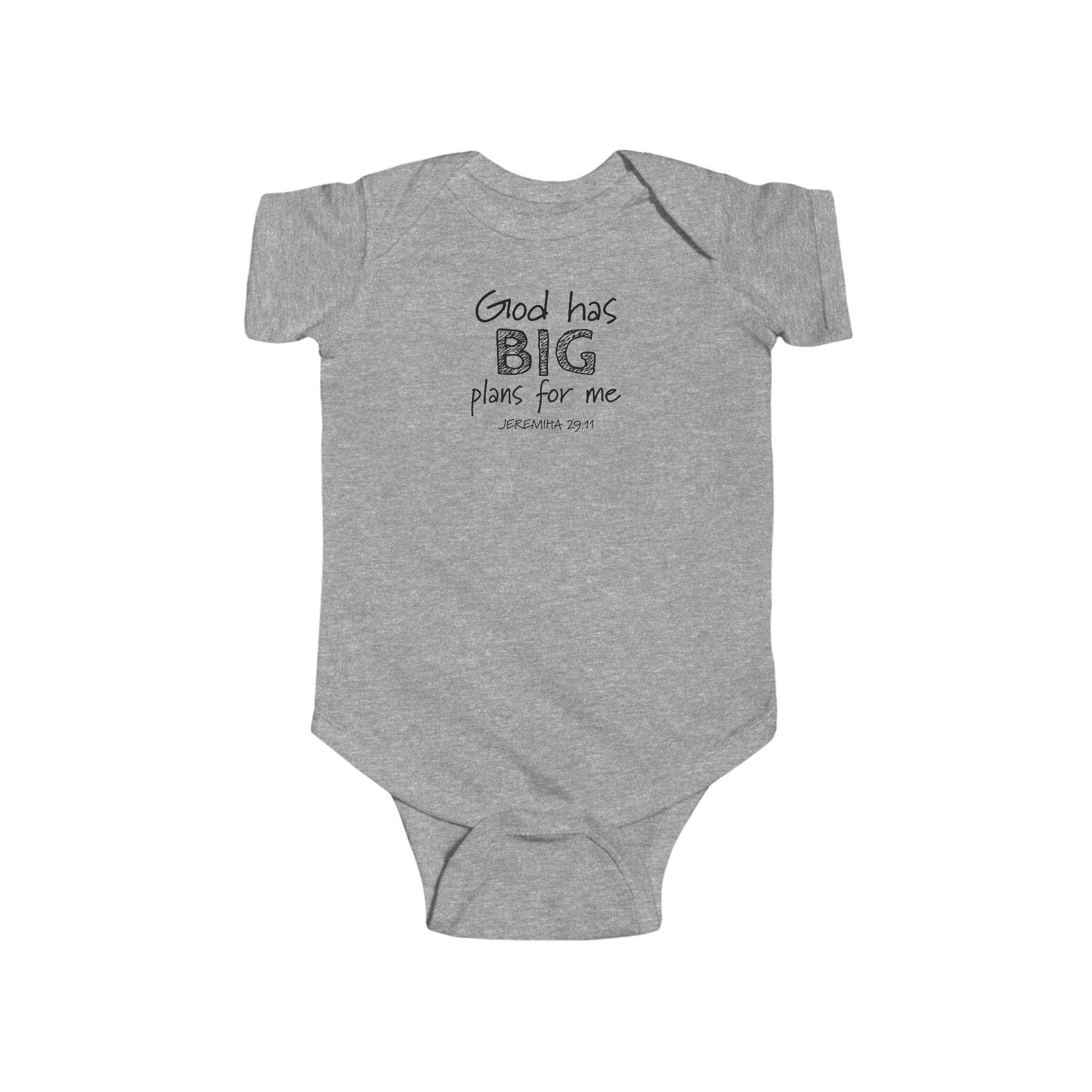 Faith Based Baby Onesie - God has BIG plans for me | Kids clothes by atgodanddesigns