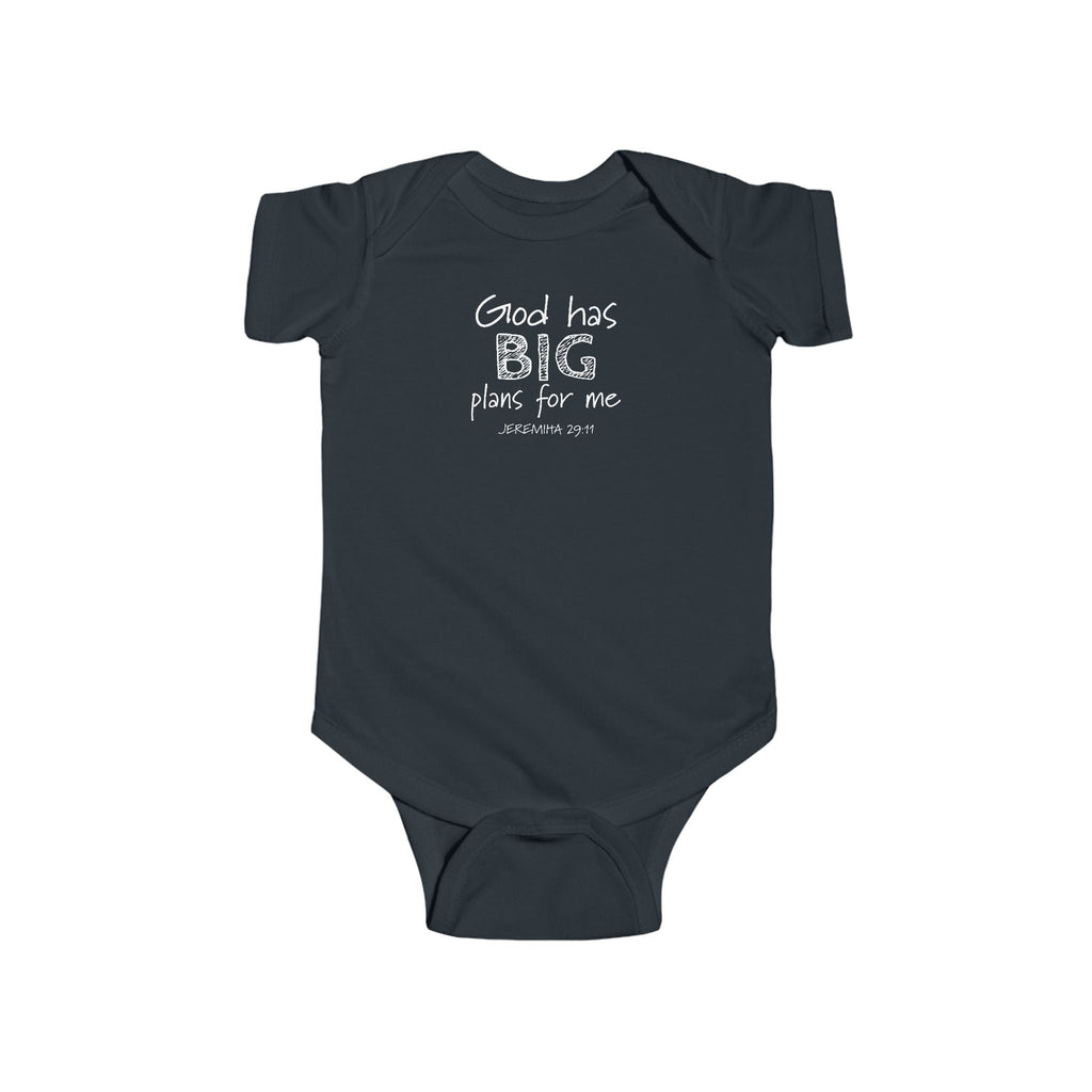 Faith Based Baby Onesie - God has BIG plans for me | Kids clothes by atgodanddesigns