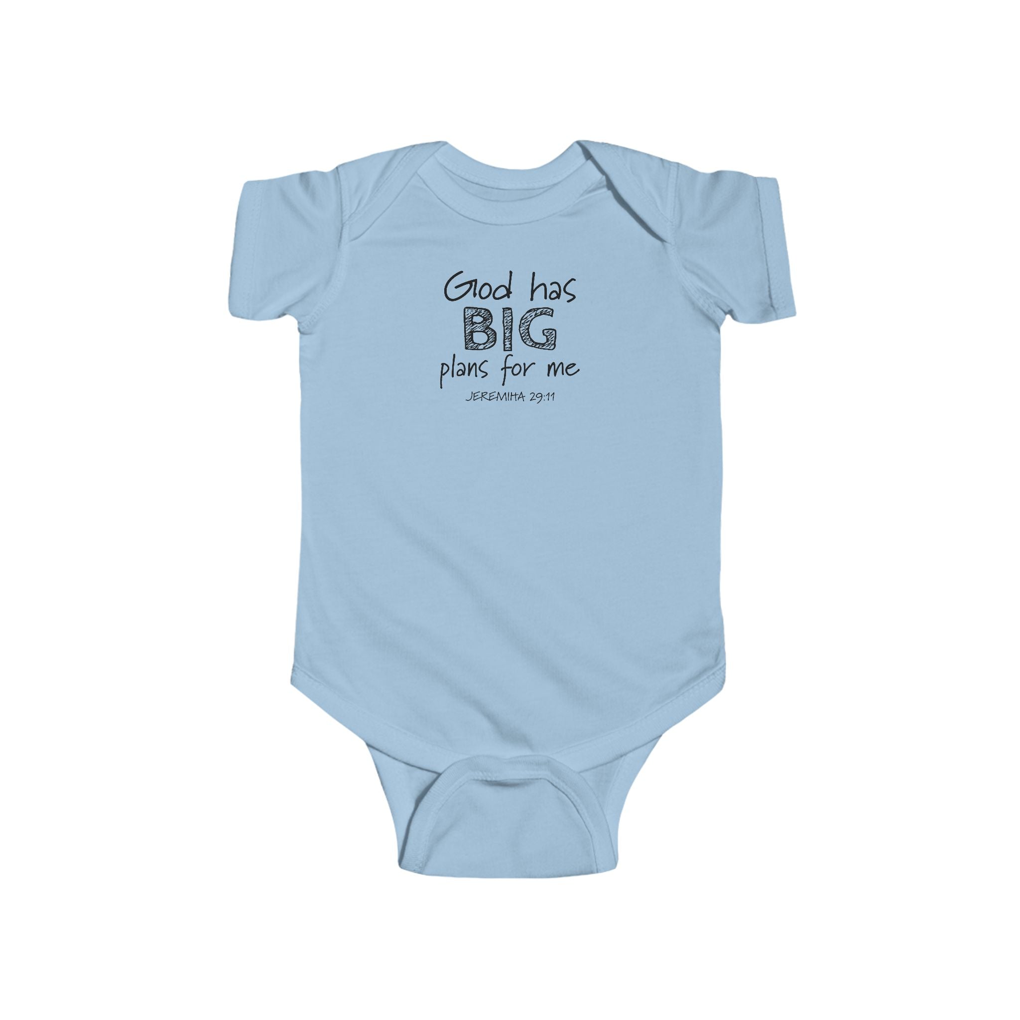 Faith Based Baby Onesie - God has BIG plans for me | Kids clothes by atgodanddesigns