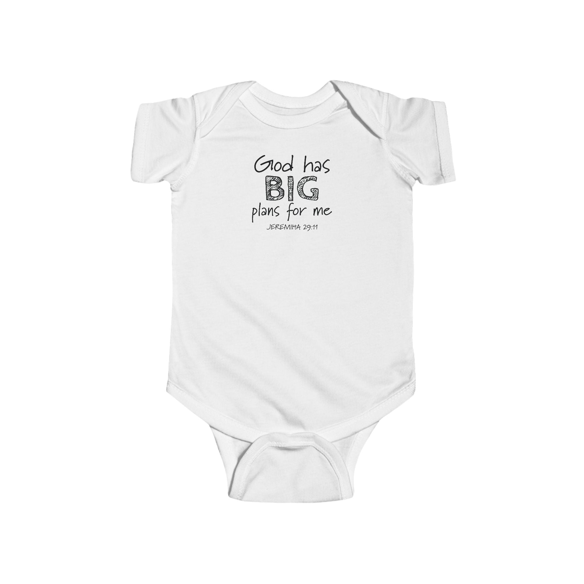 Faith Based Baby Onesie - God has BIG plans for me | Kids clothes by atgodanddesigns