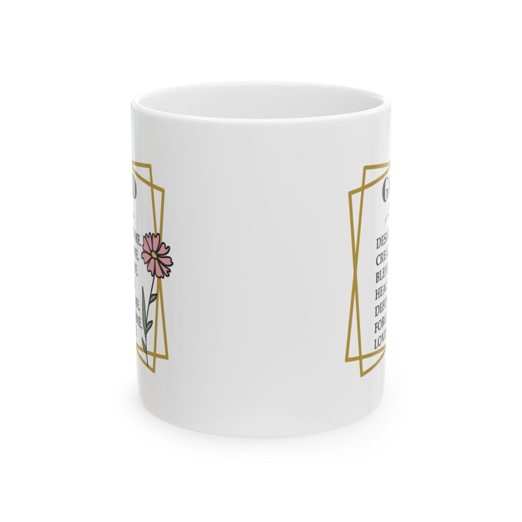 Faith Based Ceramic Mug (11 oz, 15 oz) - God | Mug by atgodanddesigns