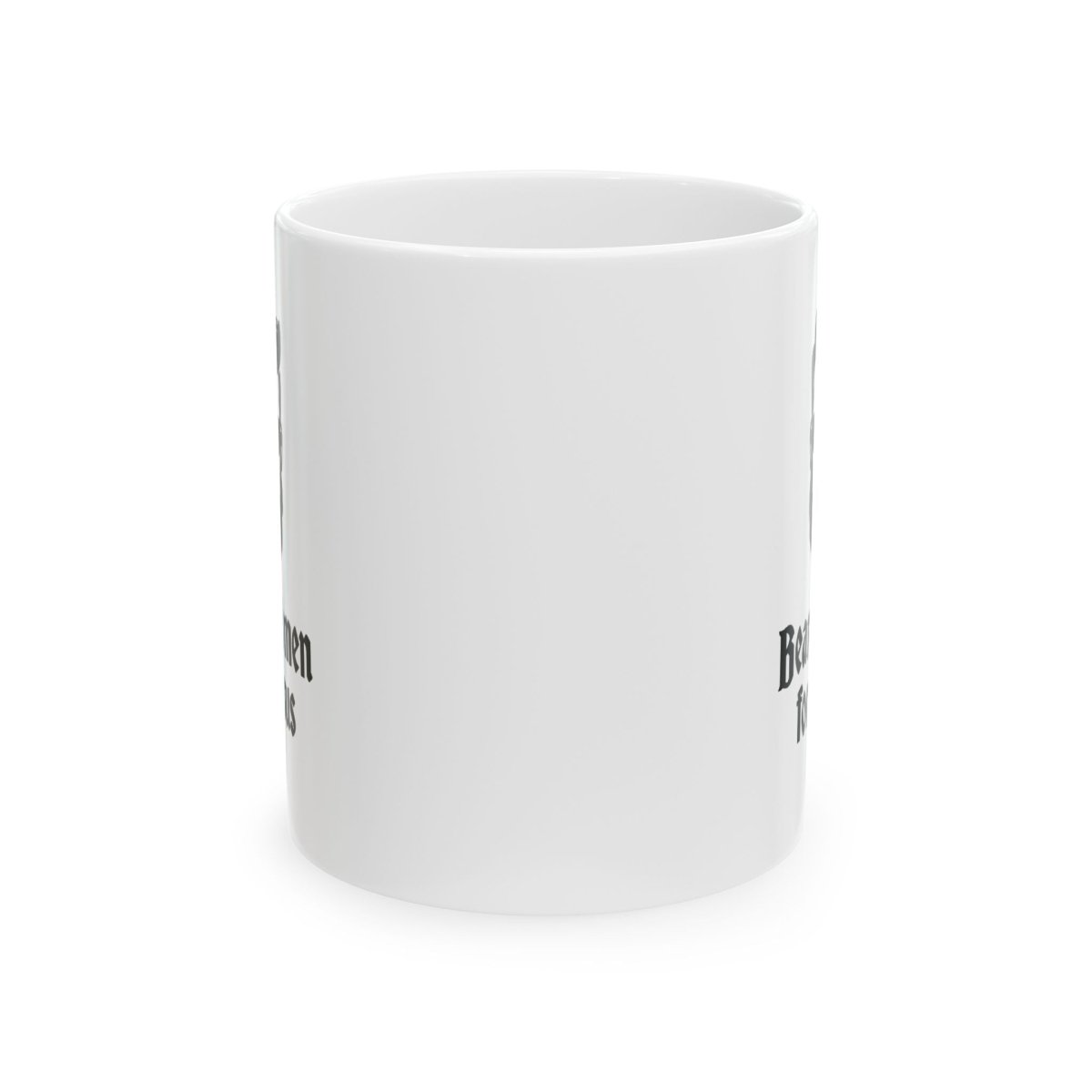 Faith Based Ceramic Mug (11oz, 15oz) - Bearded Men for Jesus | Mug by atgodanddesigns
