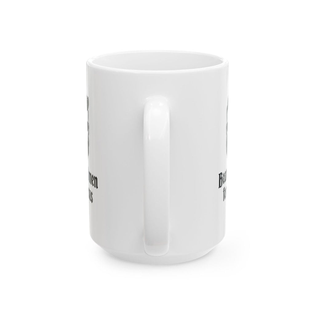 Faith Based Ceramic Mug (11oz, 15oz) - Bearded Men for Jesus | Mug by atgodanddesigns
