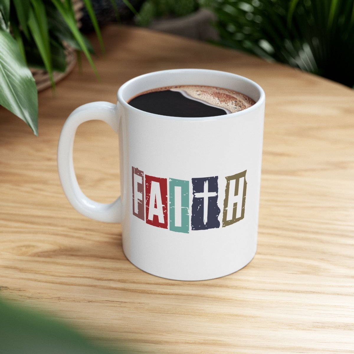 Faith Based Ceramic Mug (11oz, 15oz) - Faith | Mug by atgodanddesigns