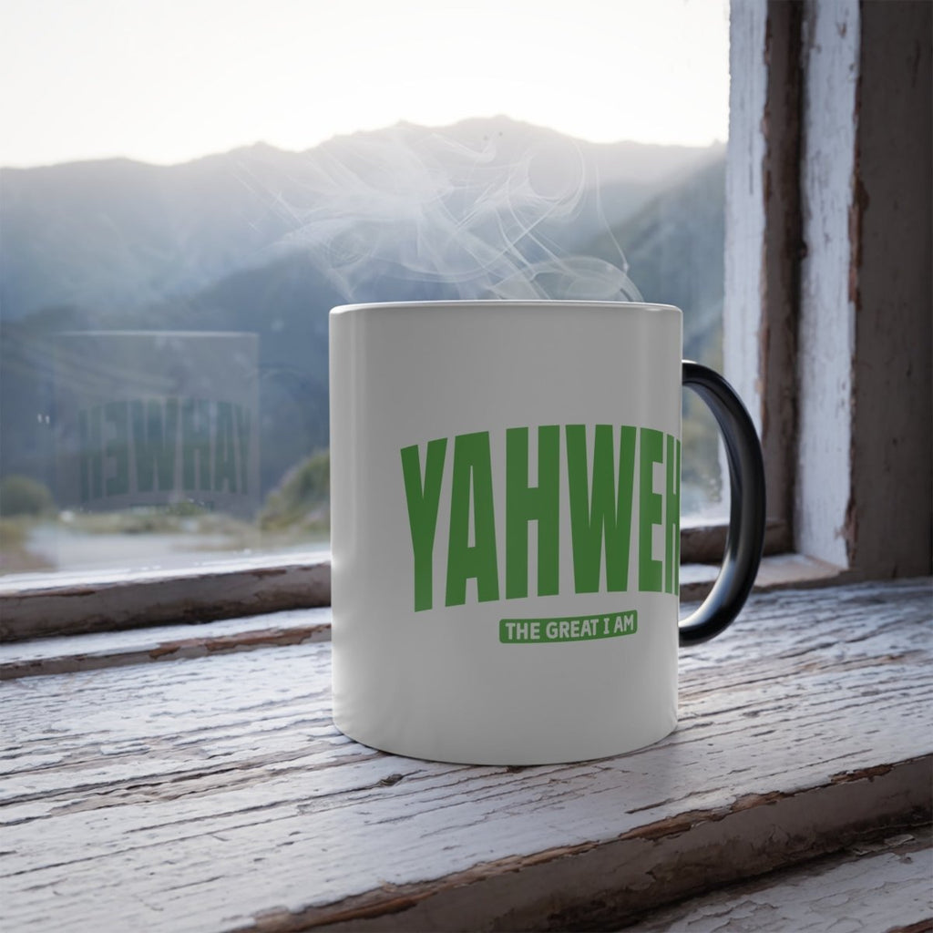 Faith Based Color Changing Mug 11oz - YAHWEH | Mug by atgodanddesigns