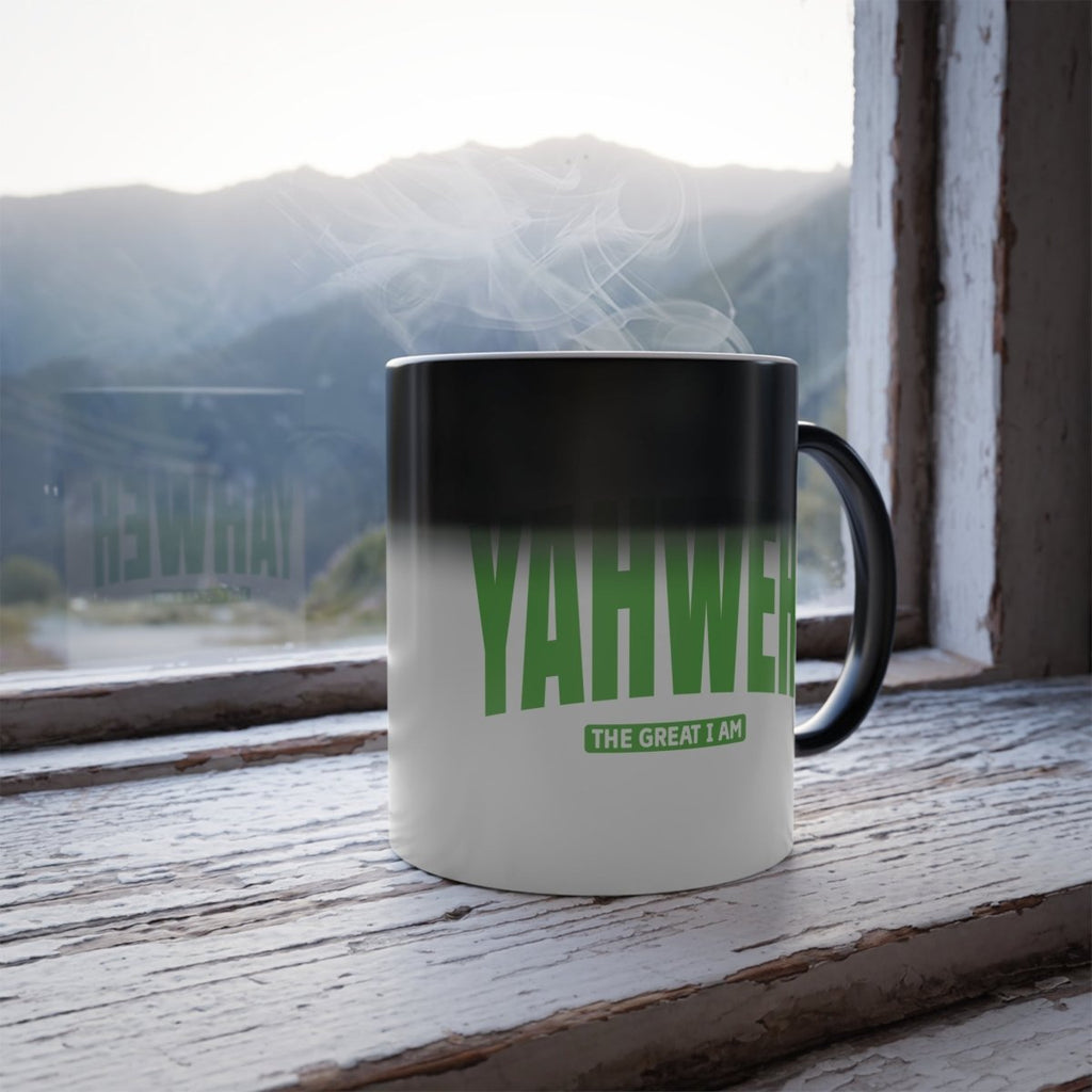 Faith Based Color Changing Mug 11oz - YAHWEH | Mug by atgodanddesigns