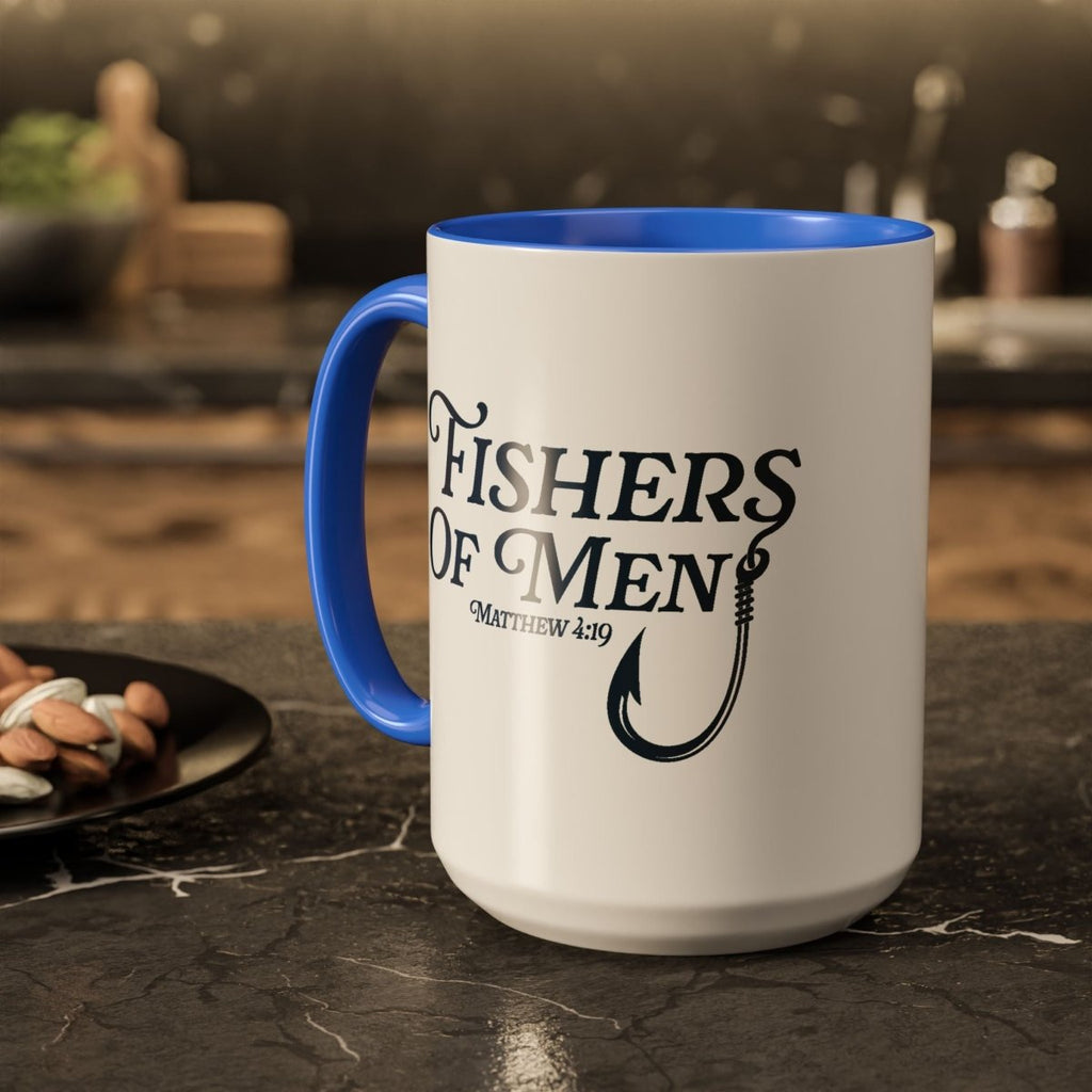Faith Based Colorful Mug (11oz, 15oz) - Fishers of Men | Mug by atgodanddesigns