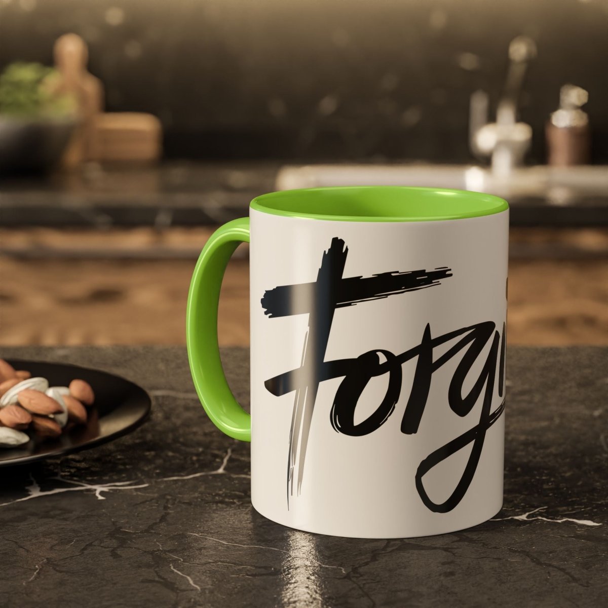 Faith Based Colorful Mugs (11oz, 15oz) - Forgiven | Mug by atgodanddesigns