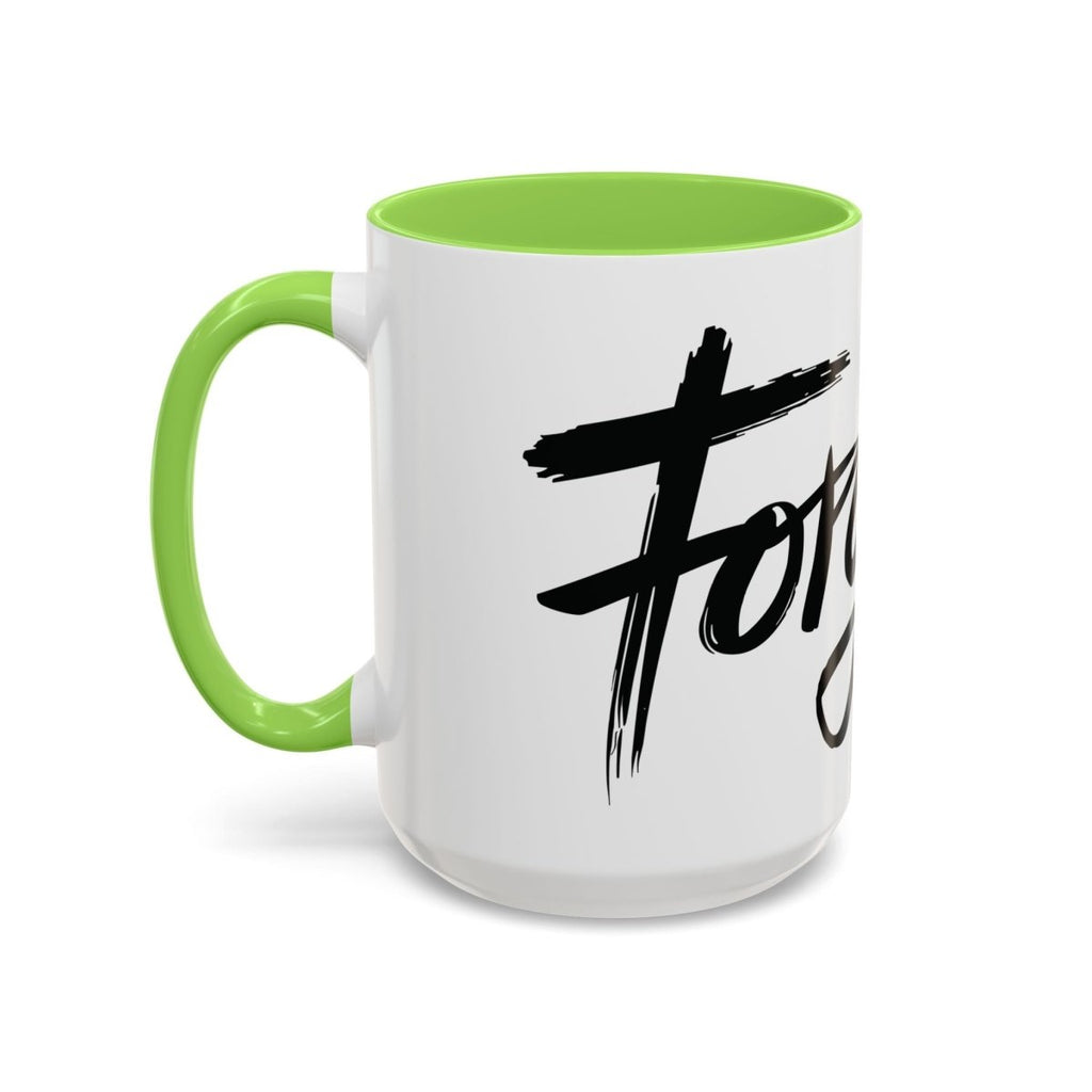 Faith Based Colorful Mugs (11oz, 15oz) - Forgiven | Mug by atgodanddesigns