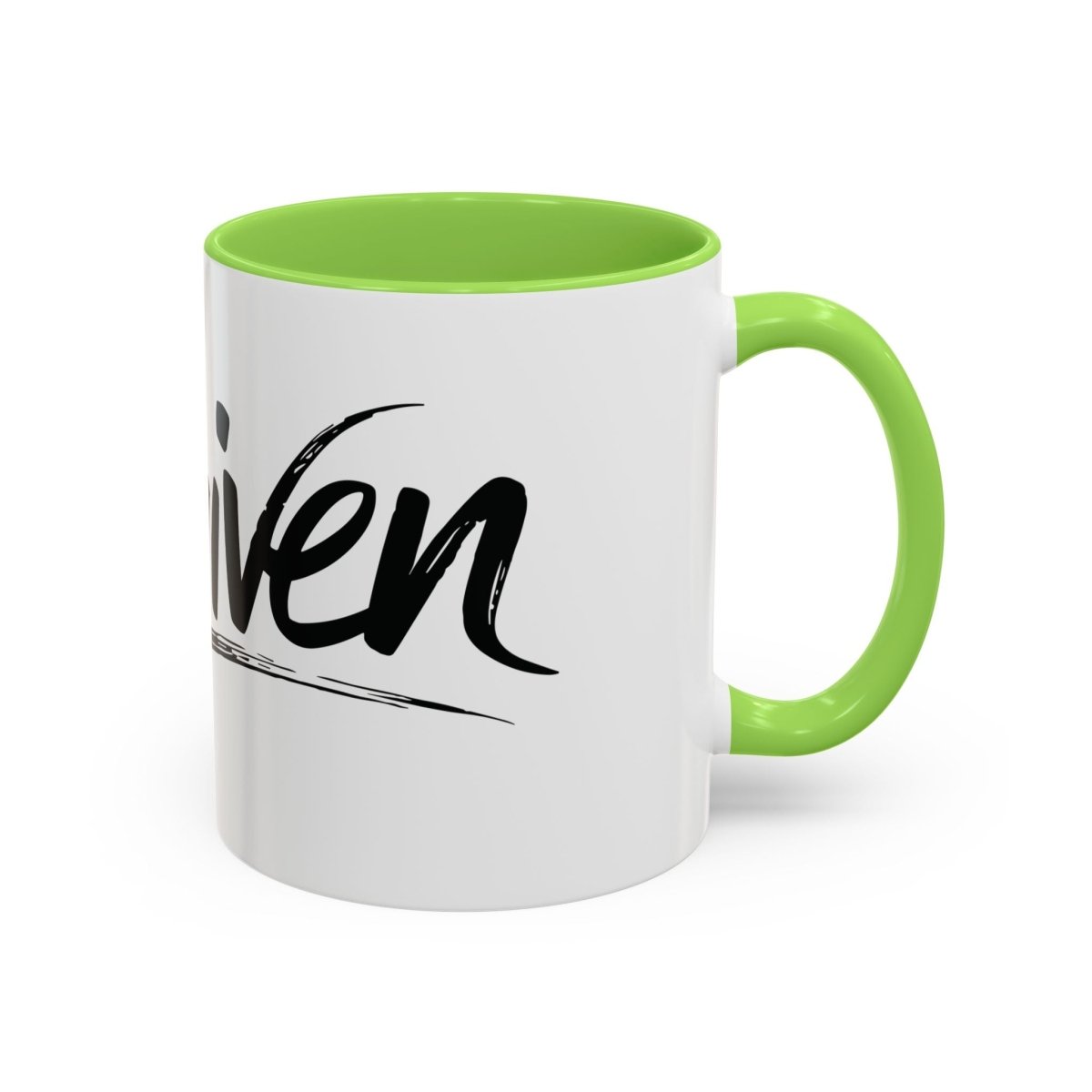 Faith Based Colorful Mugs (11oz, 15oz) - Forgiven | Mug by atgodanddesigns