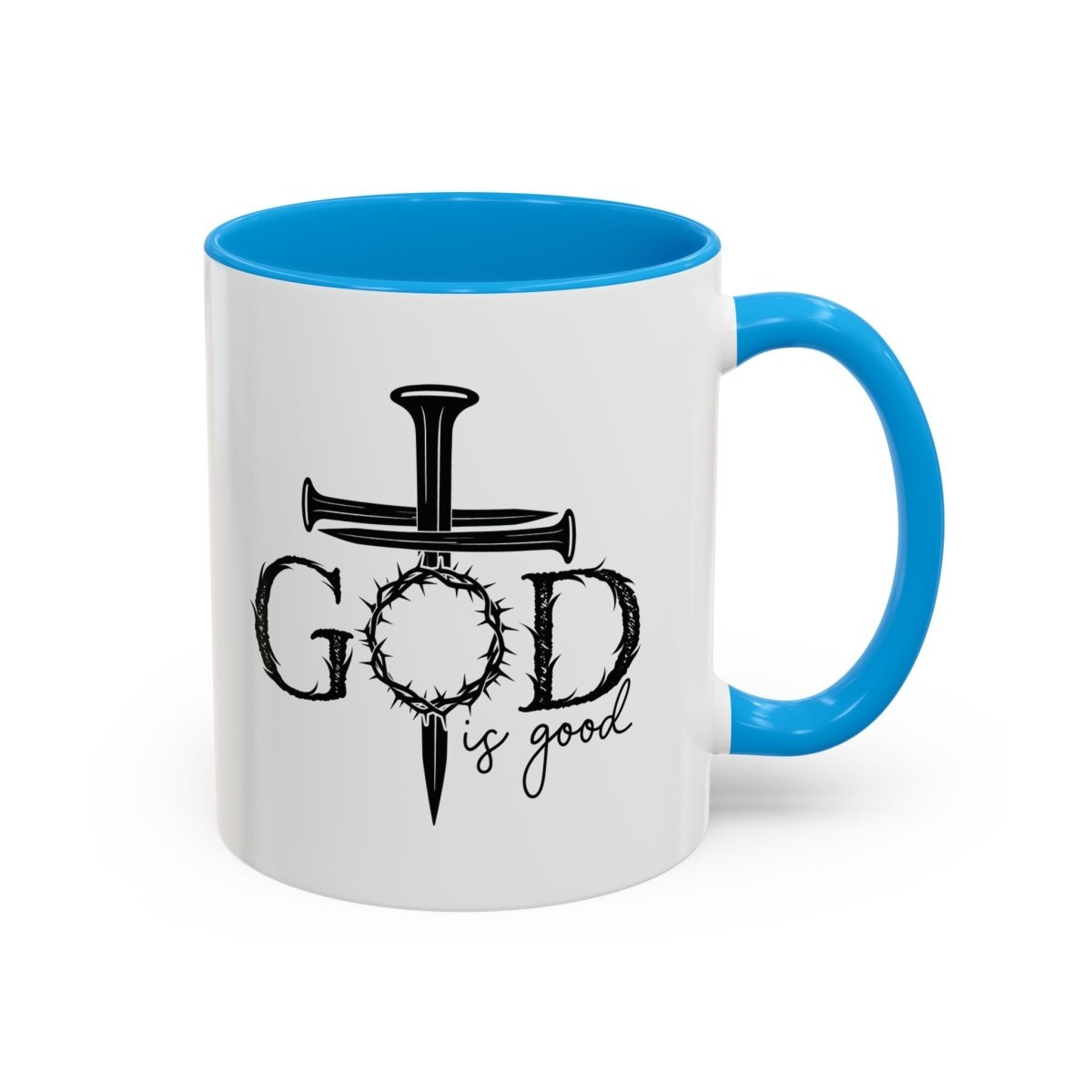 Faith Based Colorful Mugs (11oz, 15oz) - God Is Good | Mug by atgodanddesigns