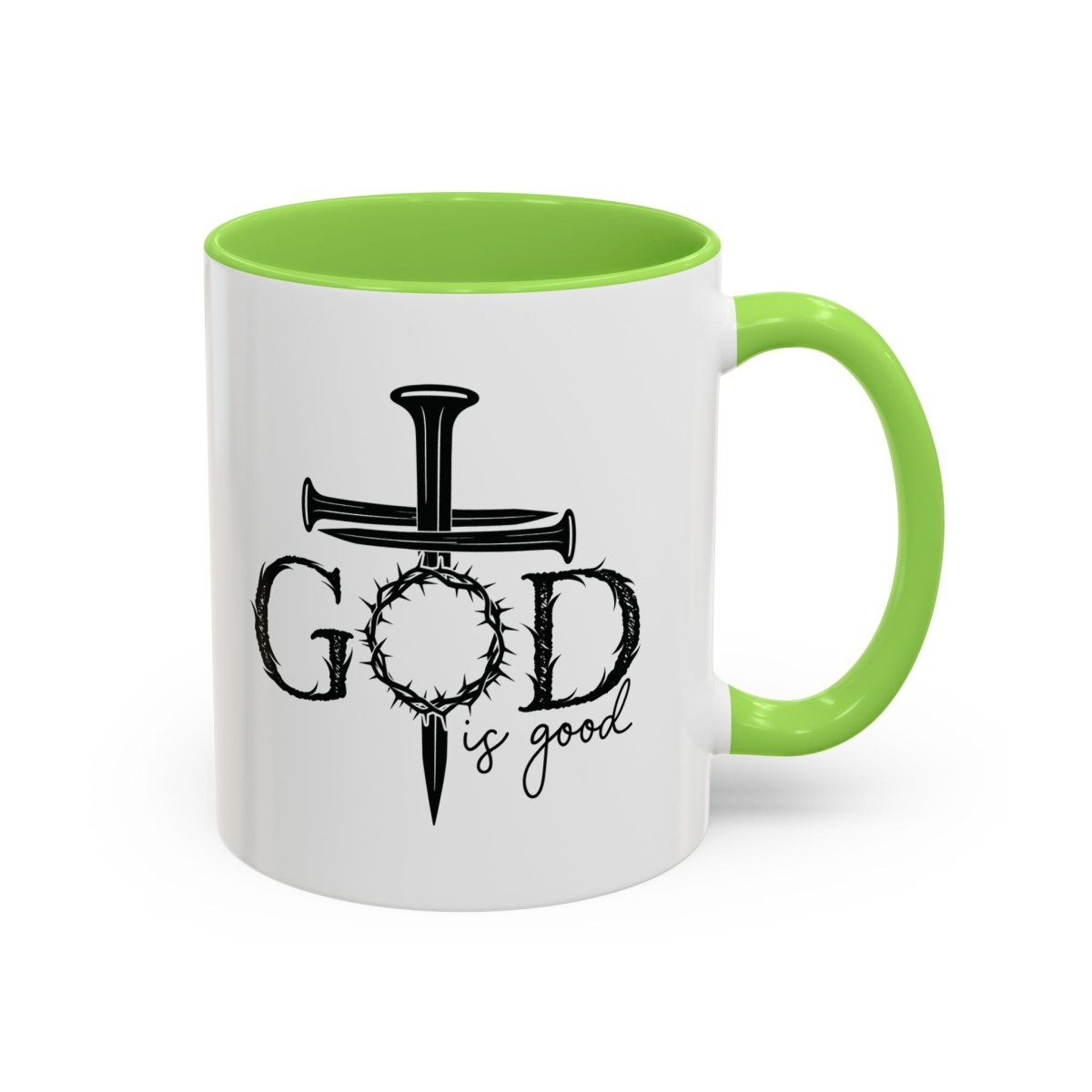 Faith Based Colorful Mugs (11oz, 15oz) - God Is Good | Mug by atgodanddesigns