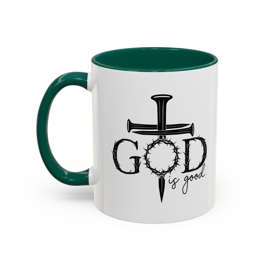 Faith Based Colorful Mugs (11oz, 15oz) - God Is Good | Mug by atgodanddesigns