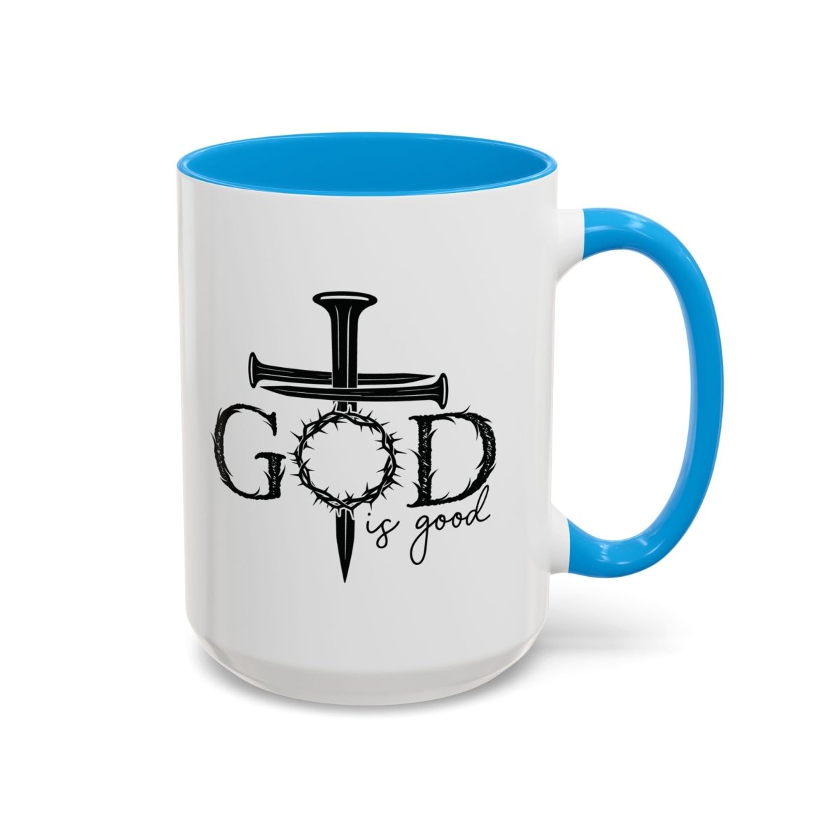 Faith Based Colorful Mugs (11oz, 15oz) - God Is Good | Mug by atgodanddesigns