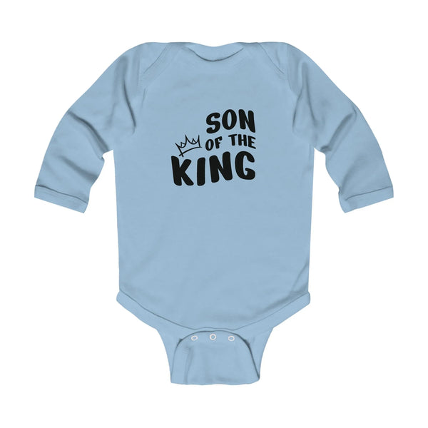 Faith Based Infant Boys Long Sleeve Onesie - Son Of The King | Kids clothes by atgodanddesigns