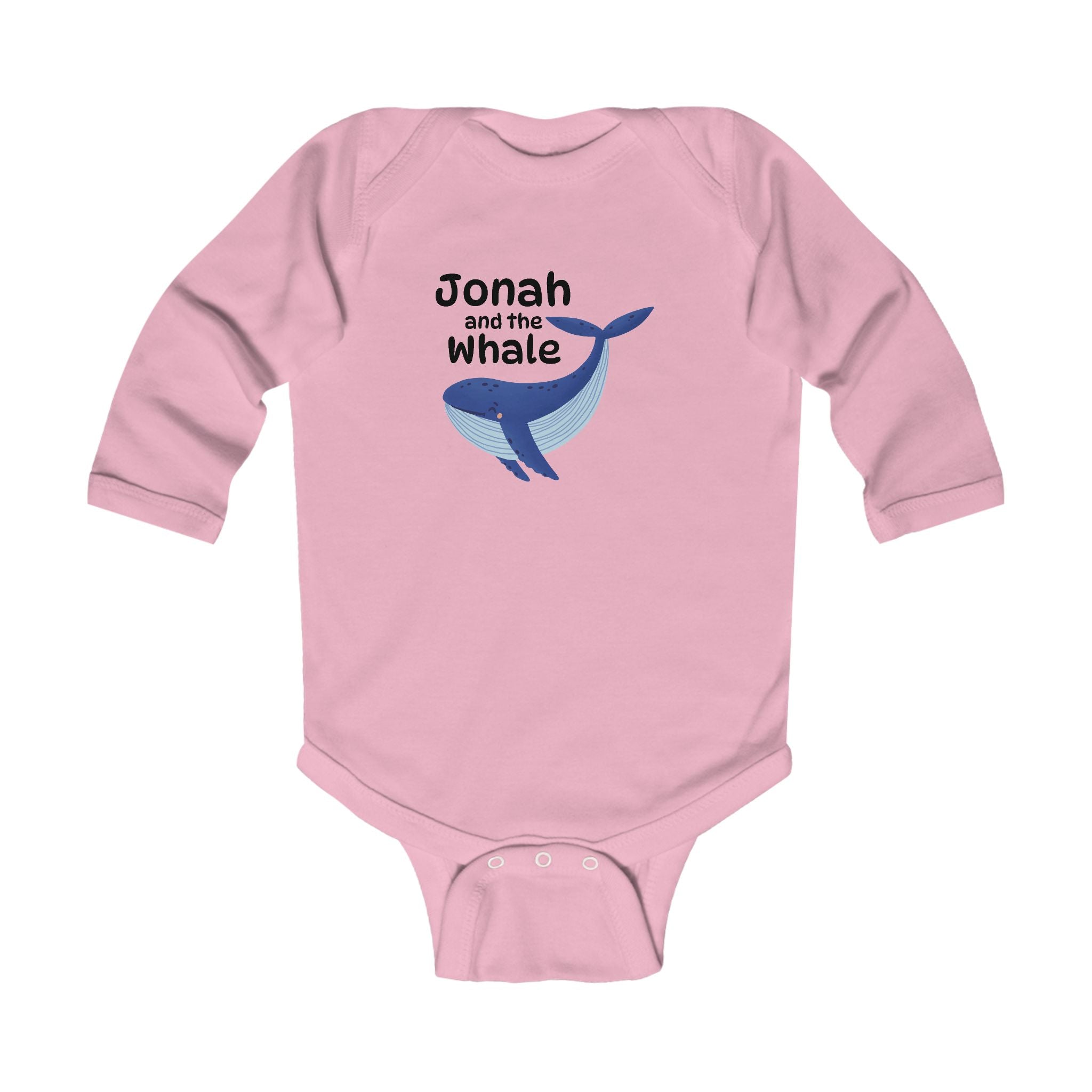 Faith Based Infant Long Sleeve Onesie - Jonah And The Whale | Kids clothes by atgodanddesigns