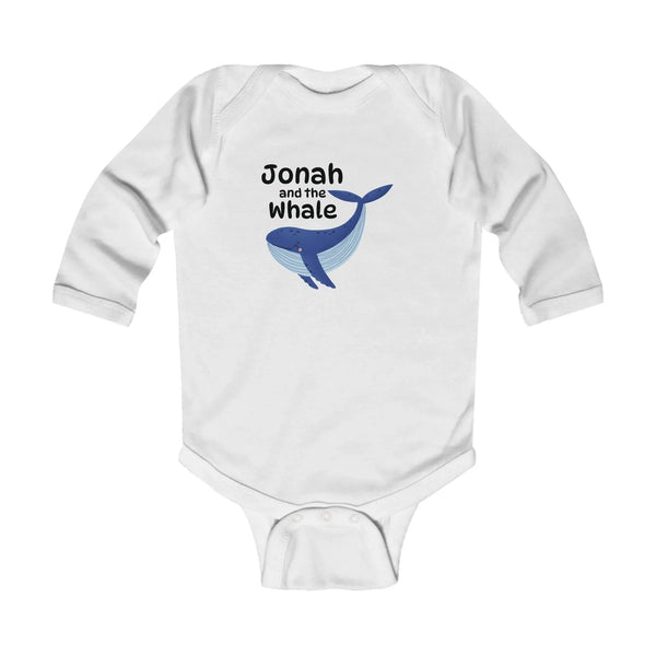 Faith Based Infant Long Sleeve Onesie - Jonah And The Whale | Kids clothes by atgodanddesigns