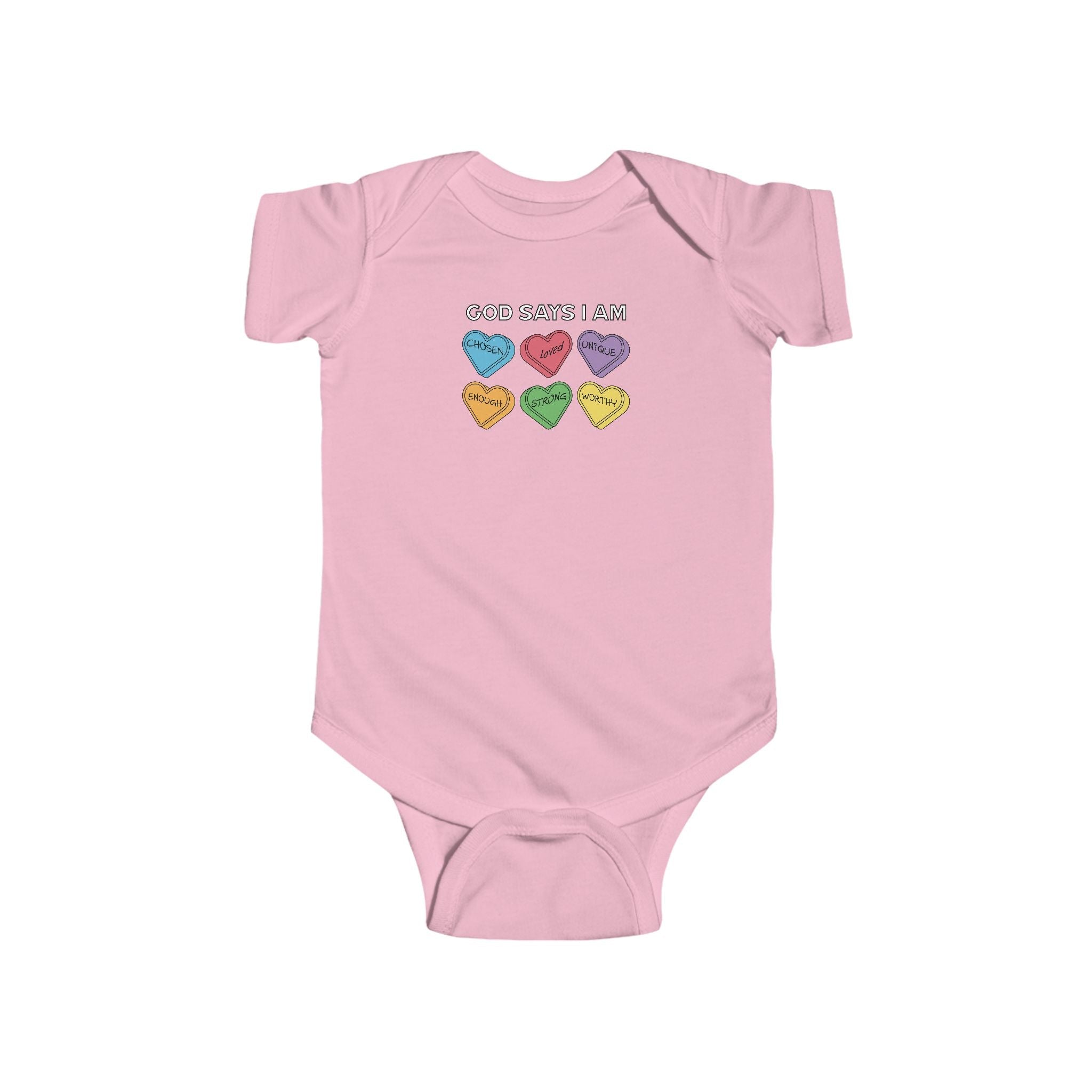 Faith Based Infant Onesie - God Says I Am | Kids clothes by atgodanddesigns