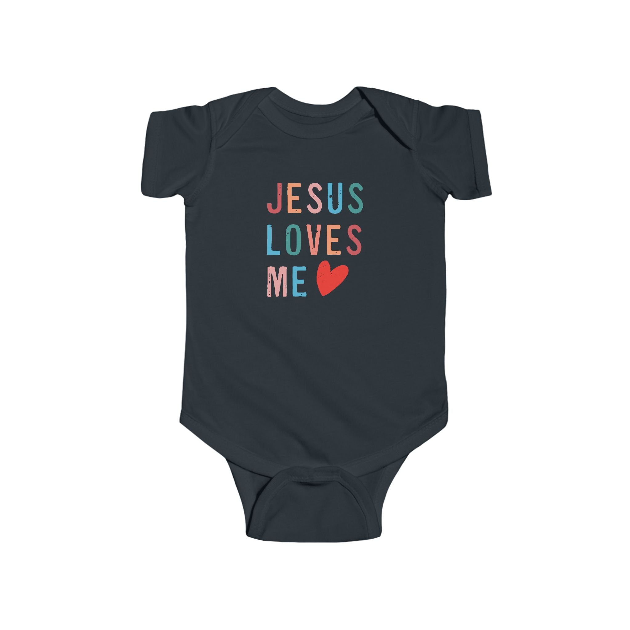 Faith Based Infant Onesie - Jesus Loves Me | Kids clothes by atgodanddesigns