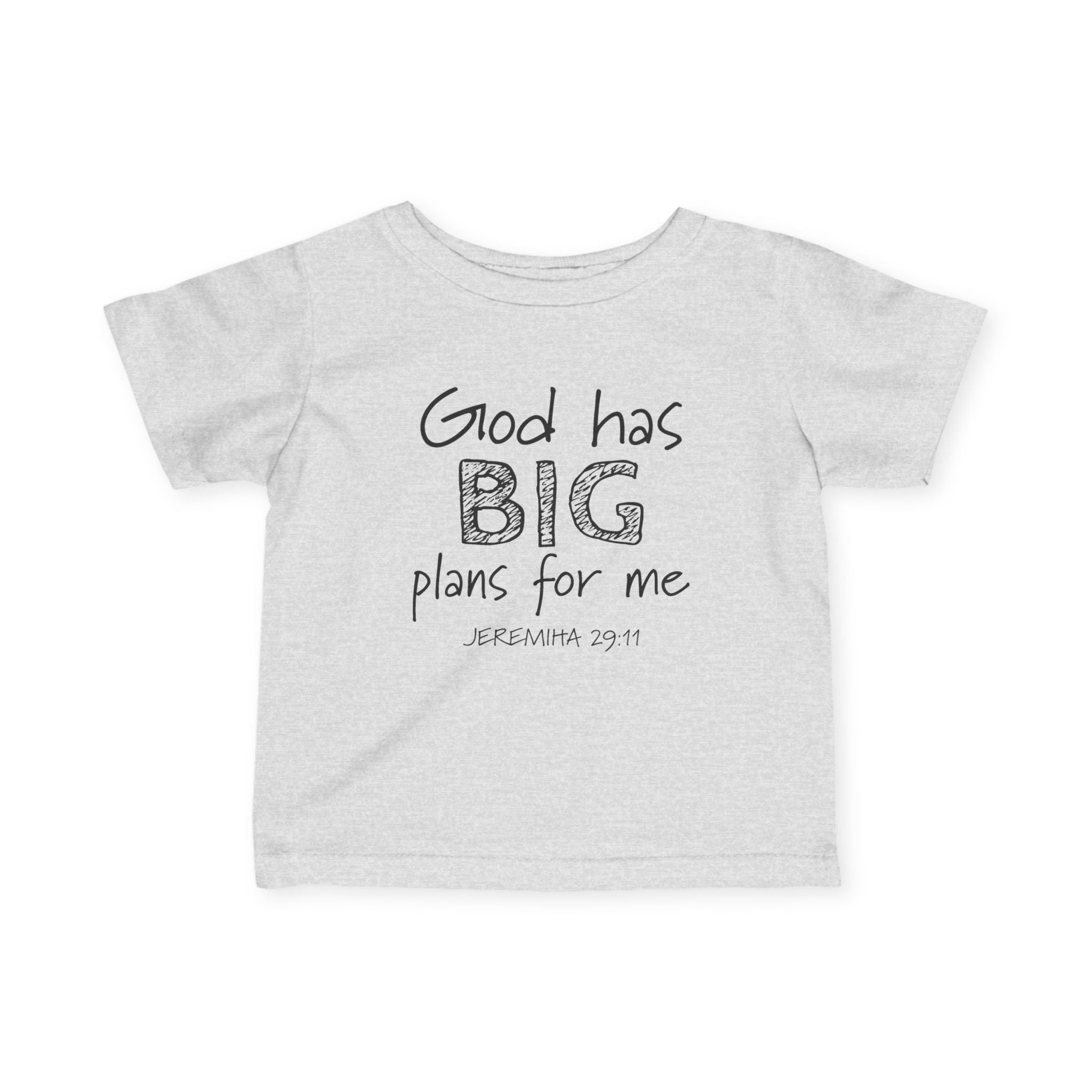 Faith based Infant Tee - God Has Big Plans For Me | Kids clothes by atgodanddesigns