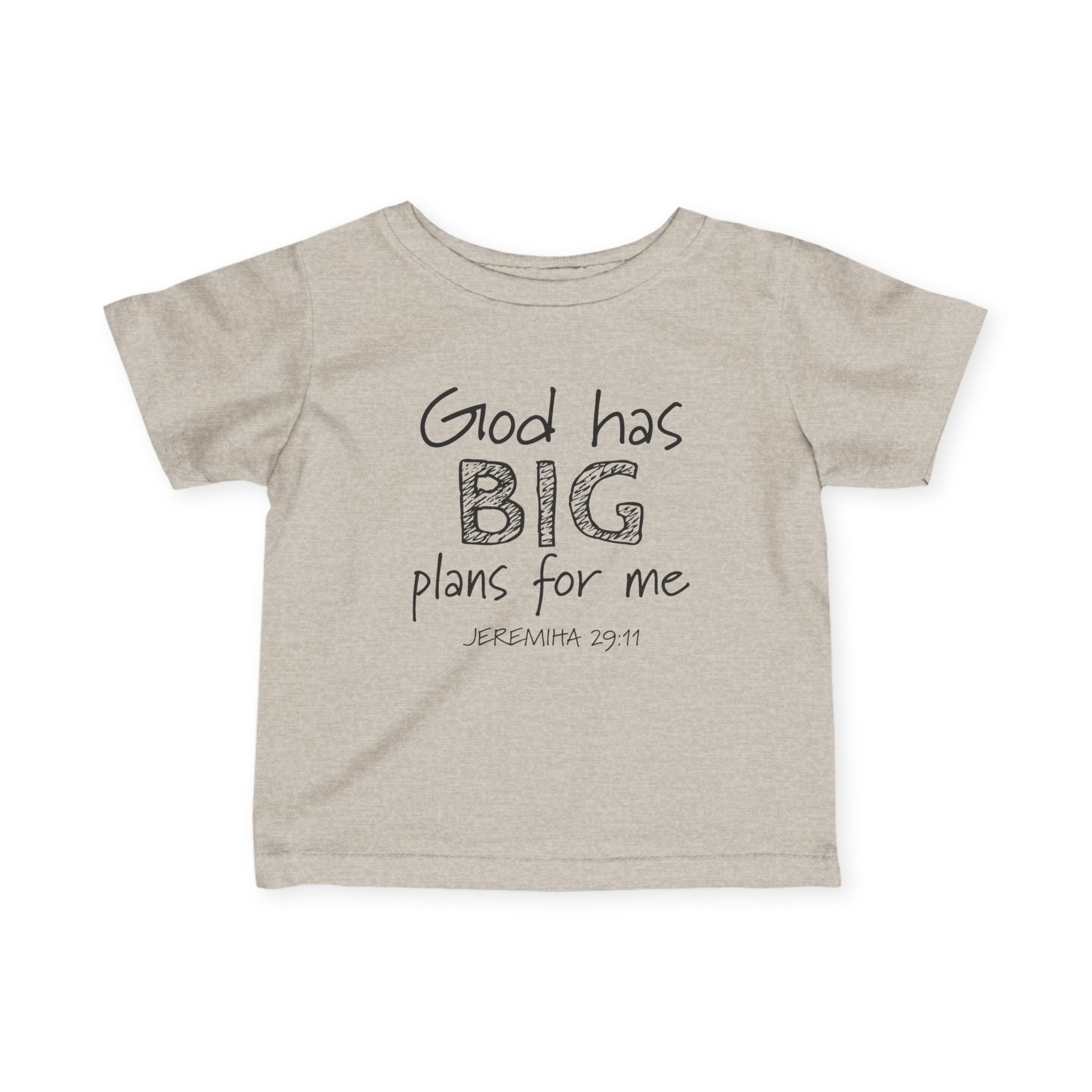 Faith based Infant Tee - God Has Big Plans For Me | Kids clothes by atgodanddesigns