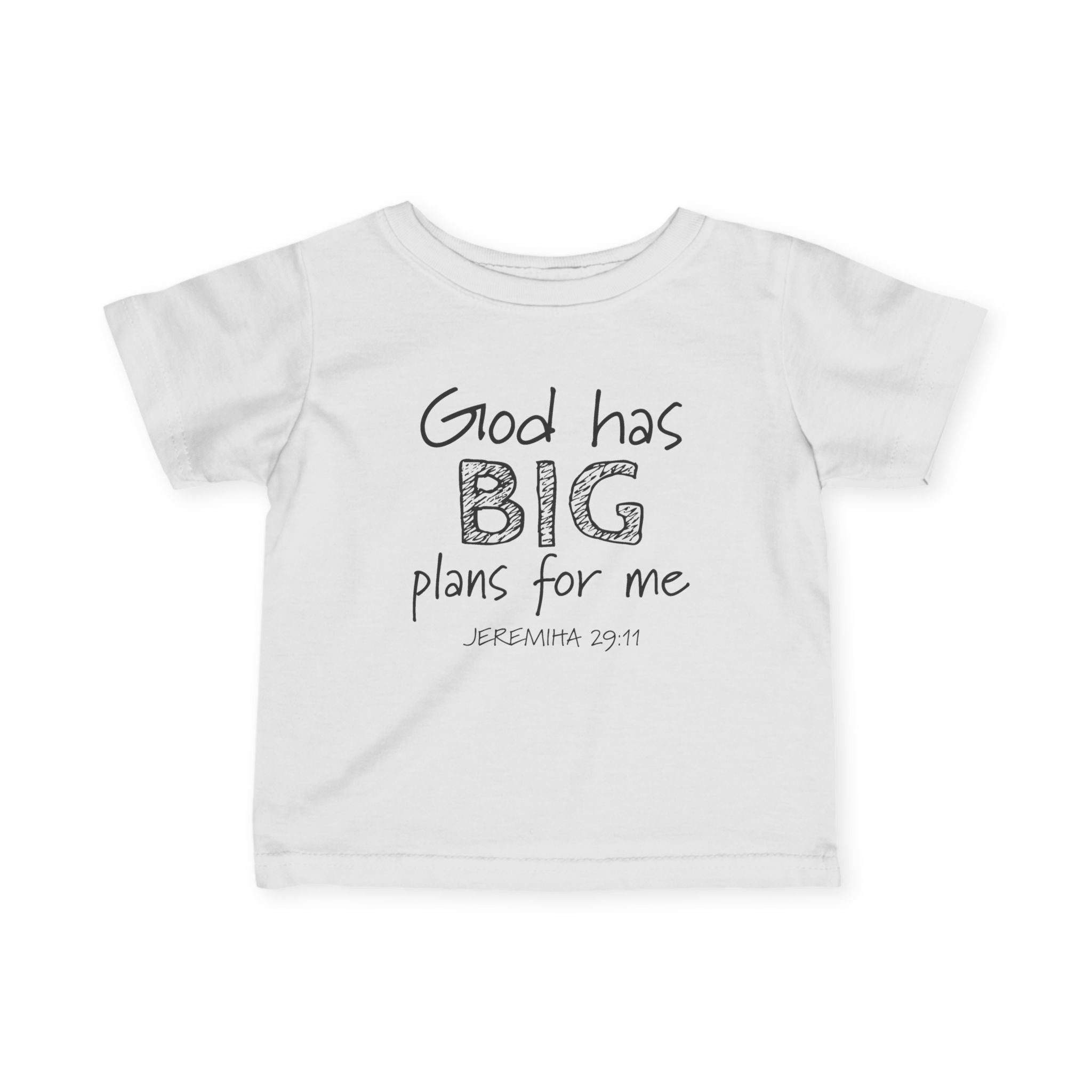 Faith based Infant Tee - God Has Big Plans For Me | Kids clothes by atgodanddesigns